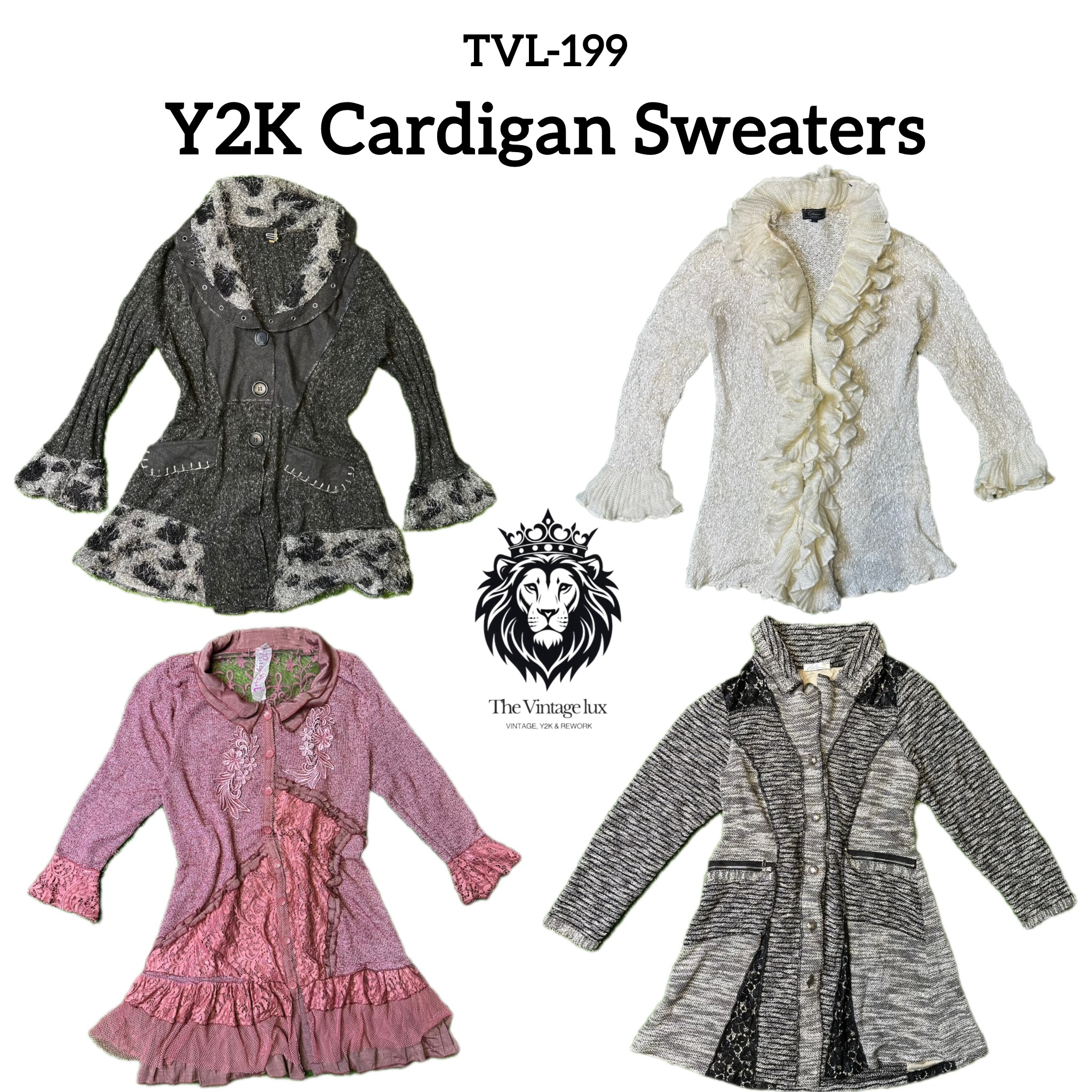Y2K Cardigan Sweaters (TVL-199)