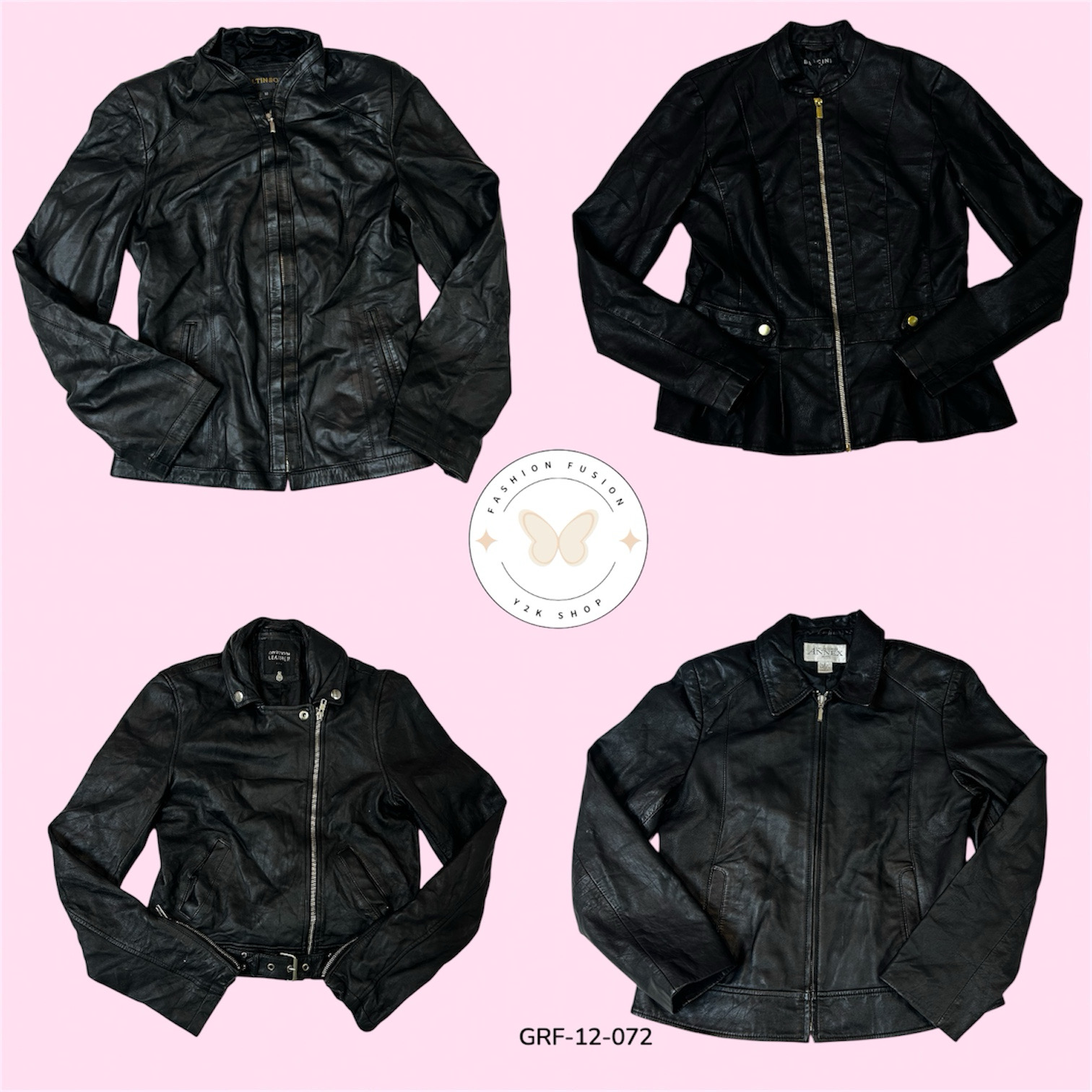 Modern Biker-Style Leather Jacket – Elegant & Practical (GRF-12-072)