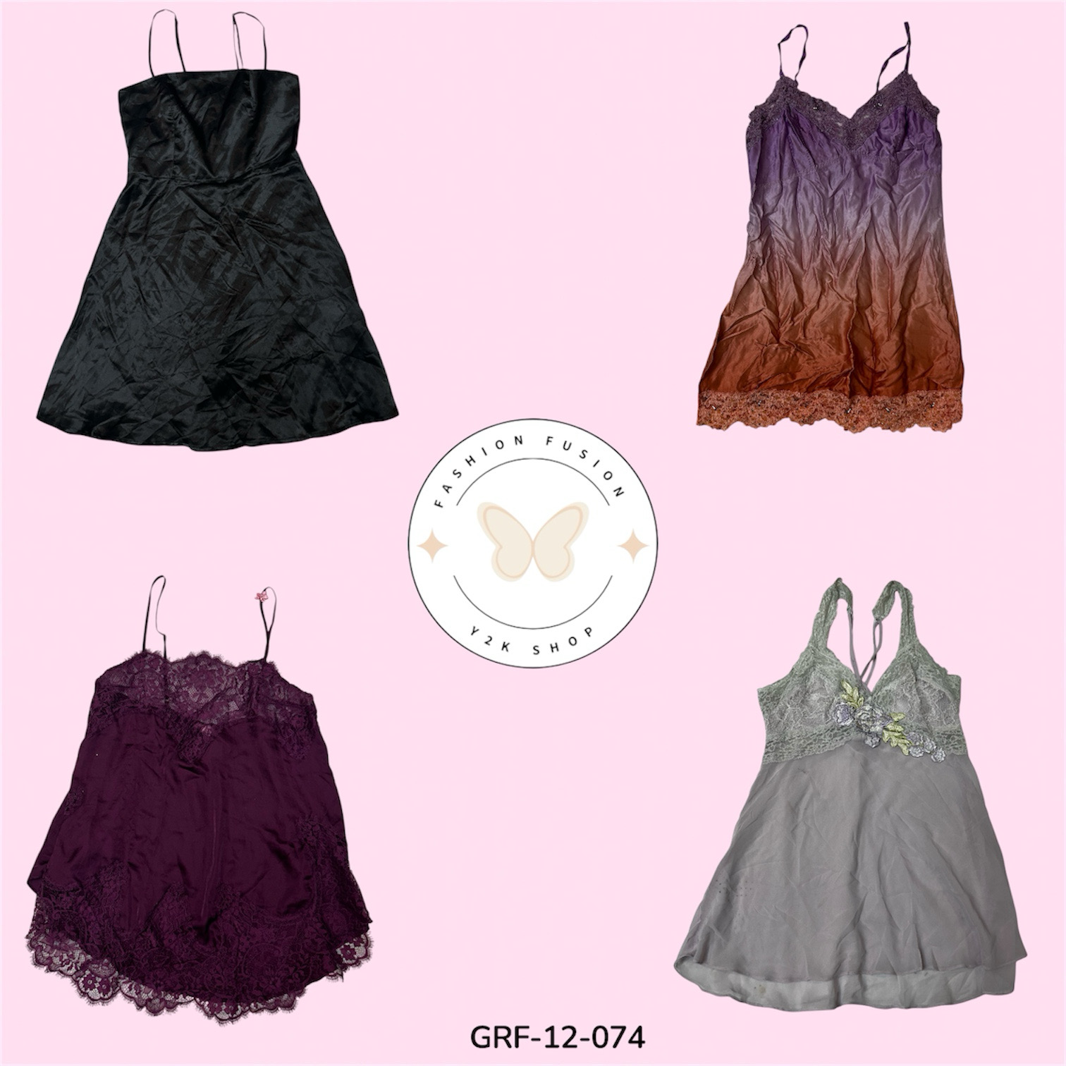 Elegant Satin Slip Dress – Minimalist Chic Evening Wear (GRF-12-074)