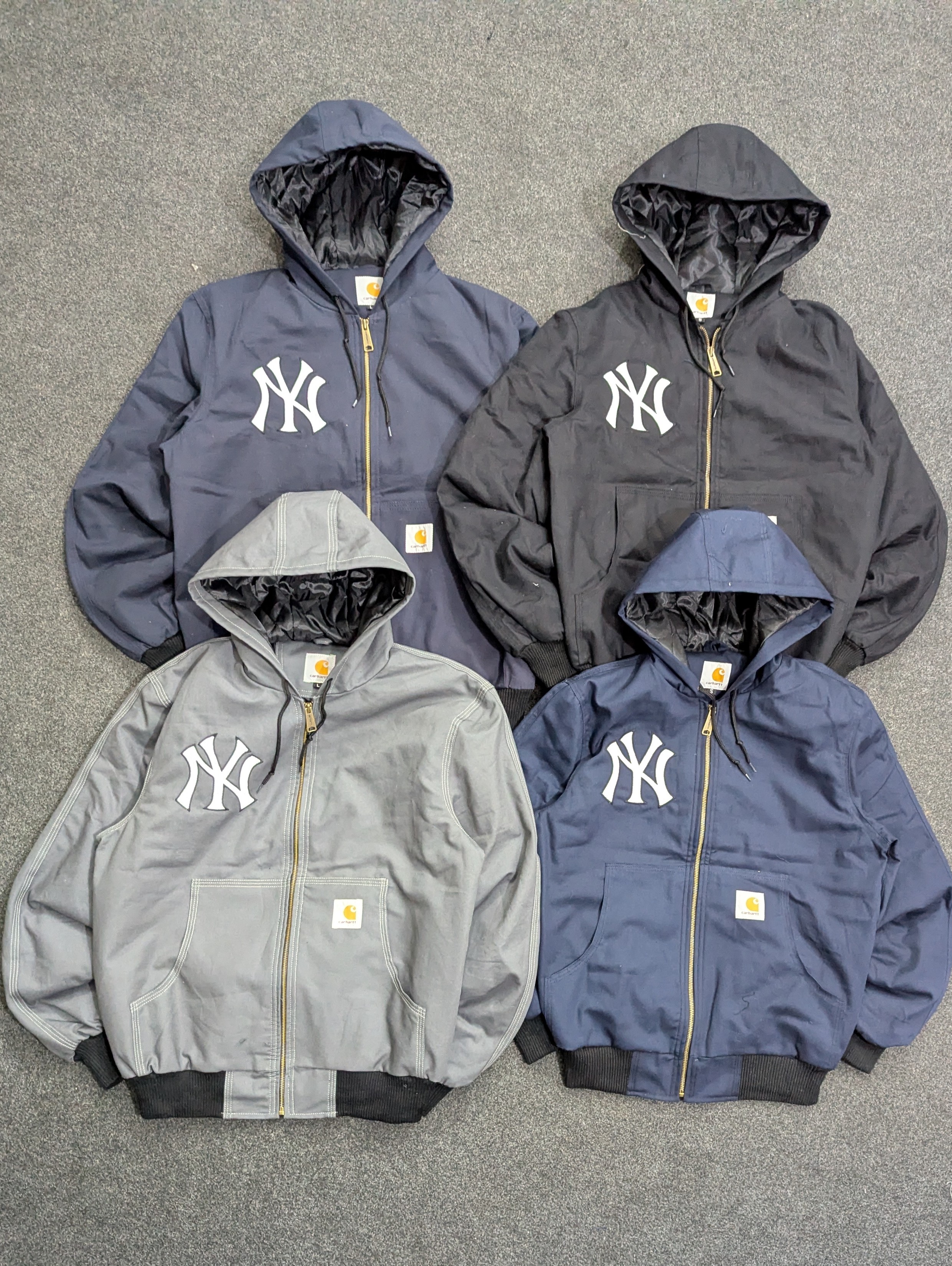 Carhartt Active Wear NY Embroidered Rework Style Jackets