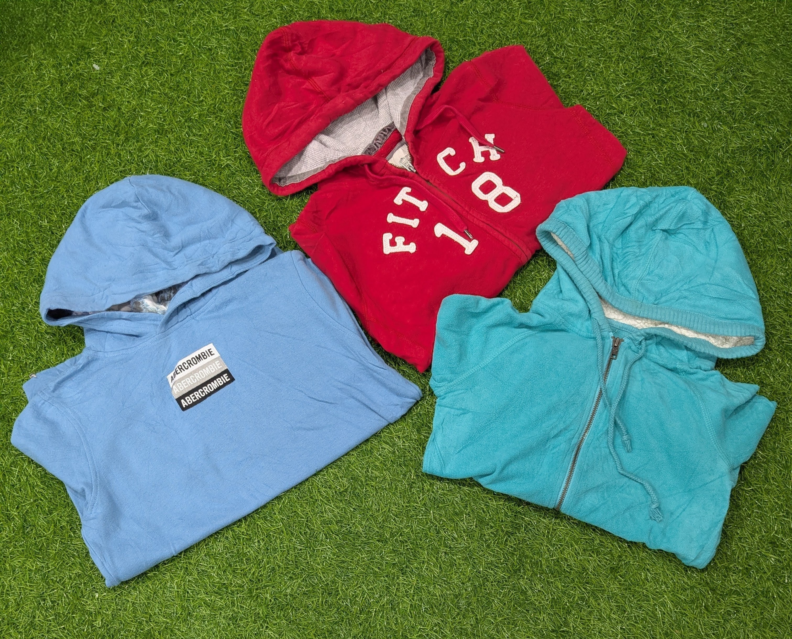 1343 - American Eagle, Aeropostale, Abecrombie, Hollister カジュアル及びジッパー付きフーディ