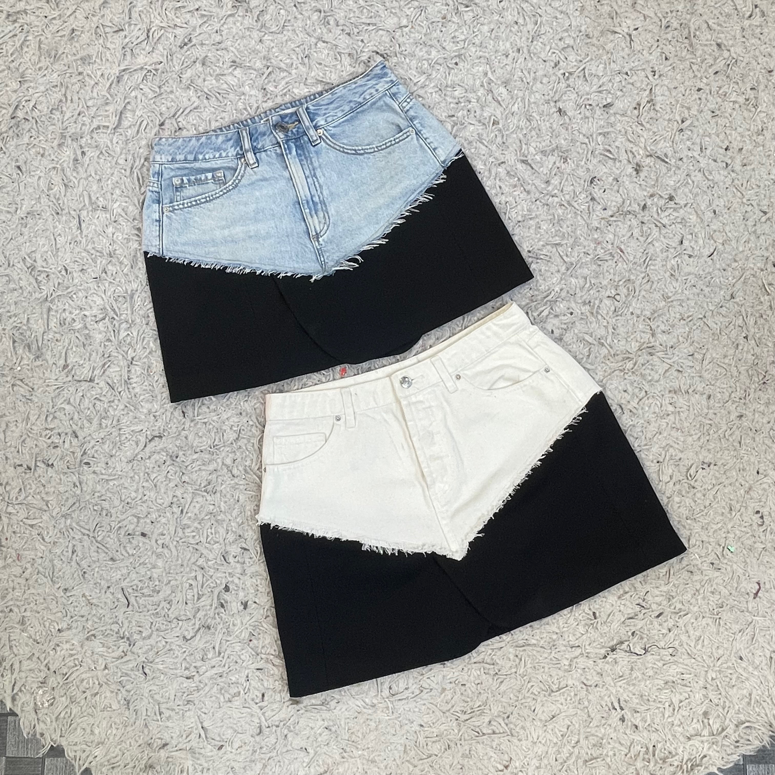 Jupes courtes upcyclées