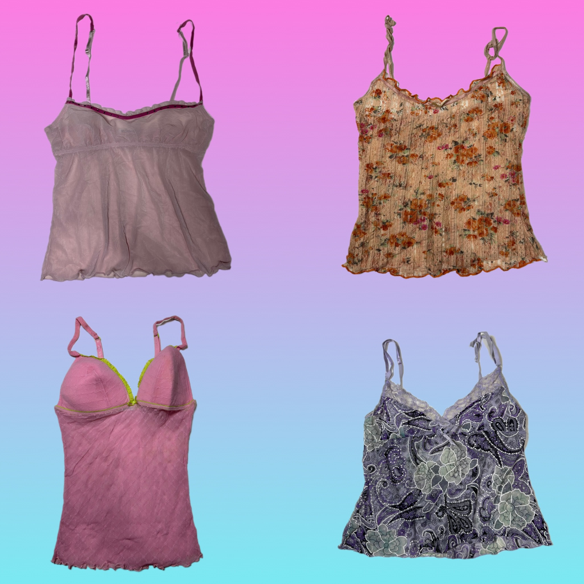 Y2k cutesy cami tops (SU 268)