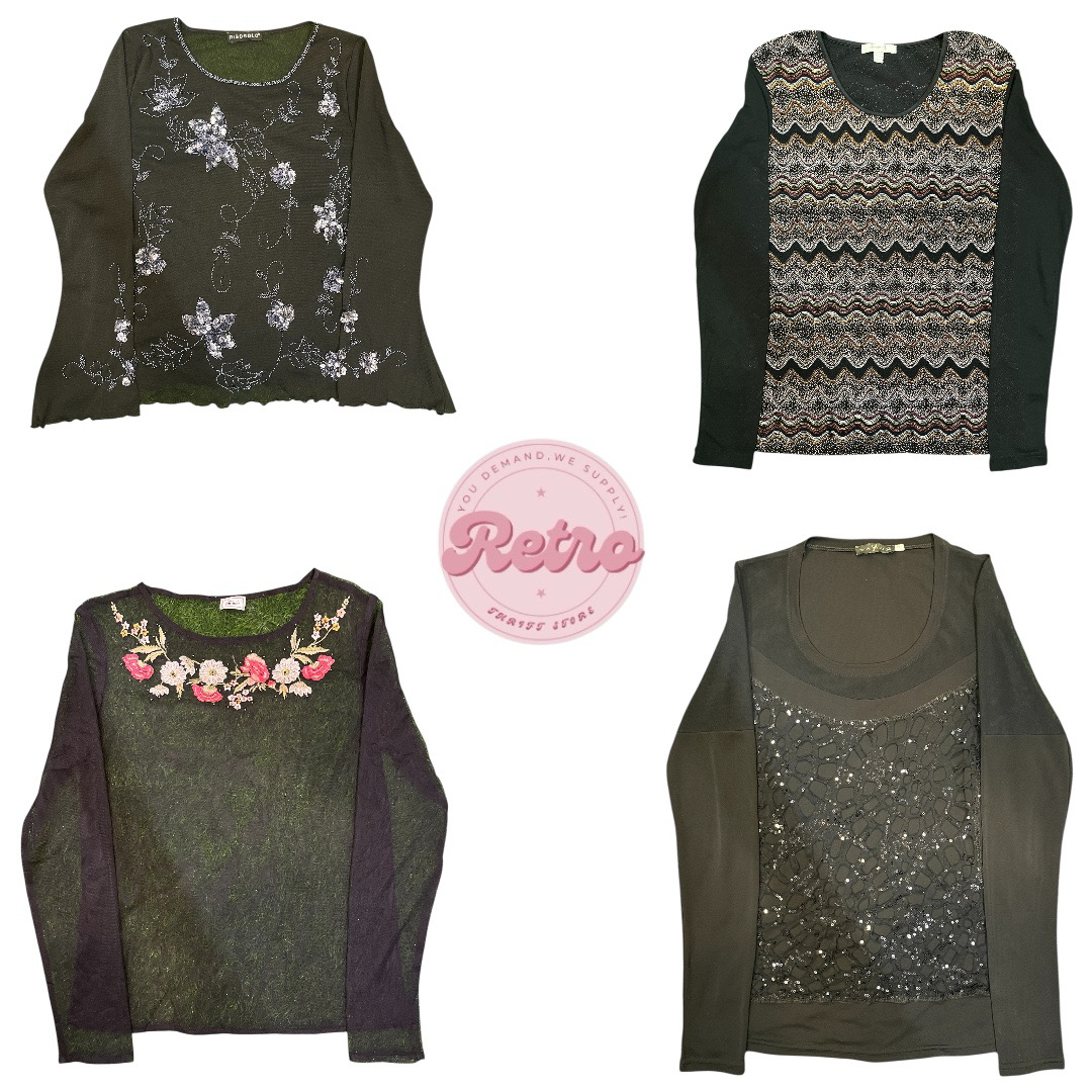 Vintage Luxe Texture Bundle – Dark Aesthetic blous..