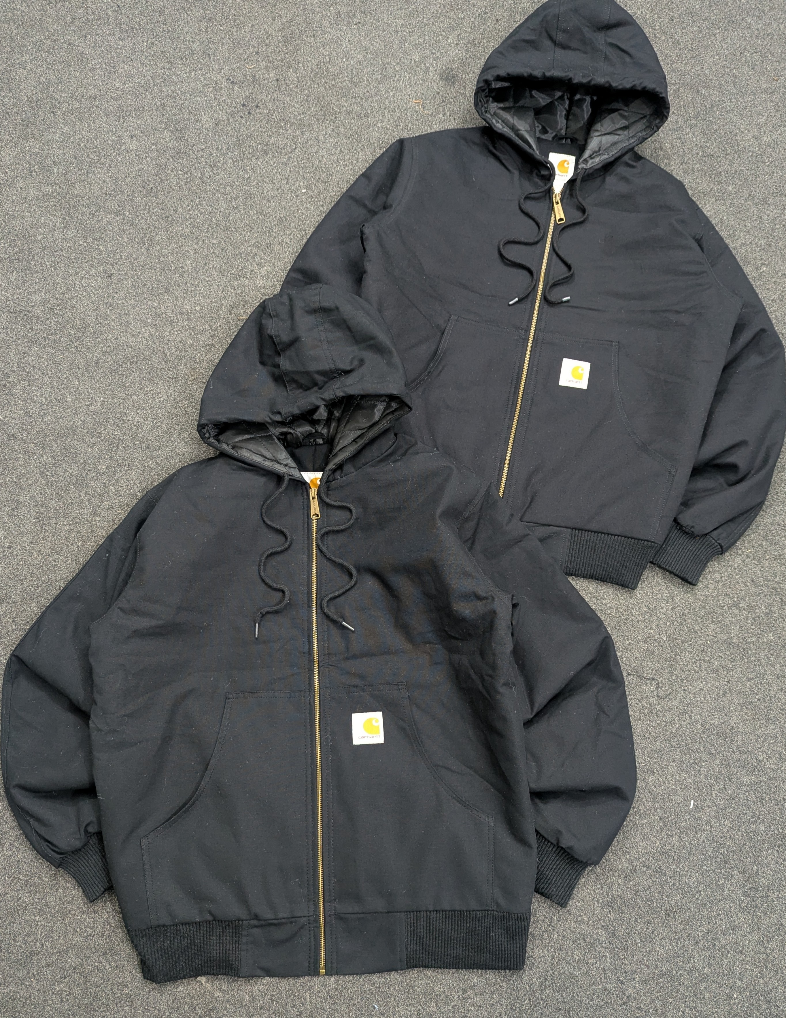 Carhartt Black Active Wear Rework Style Jacken