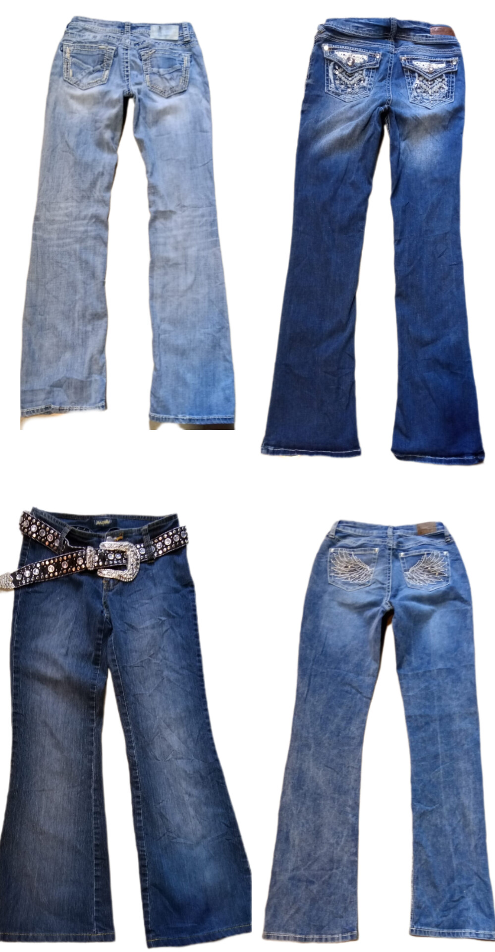 Embalishment Jeans brand '. Mudd, Angel , etc