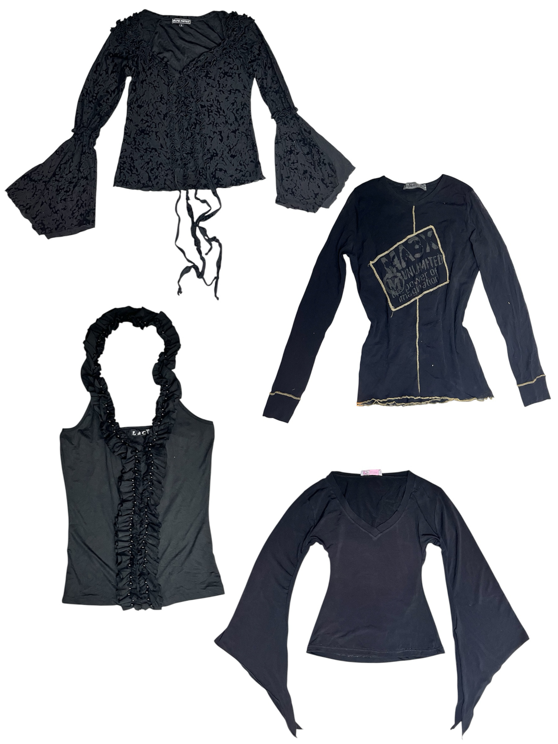 Goth revival Y2K tops: RE-013