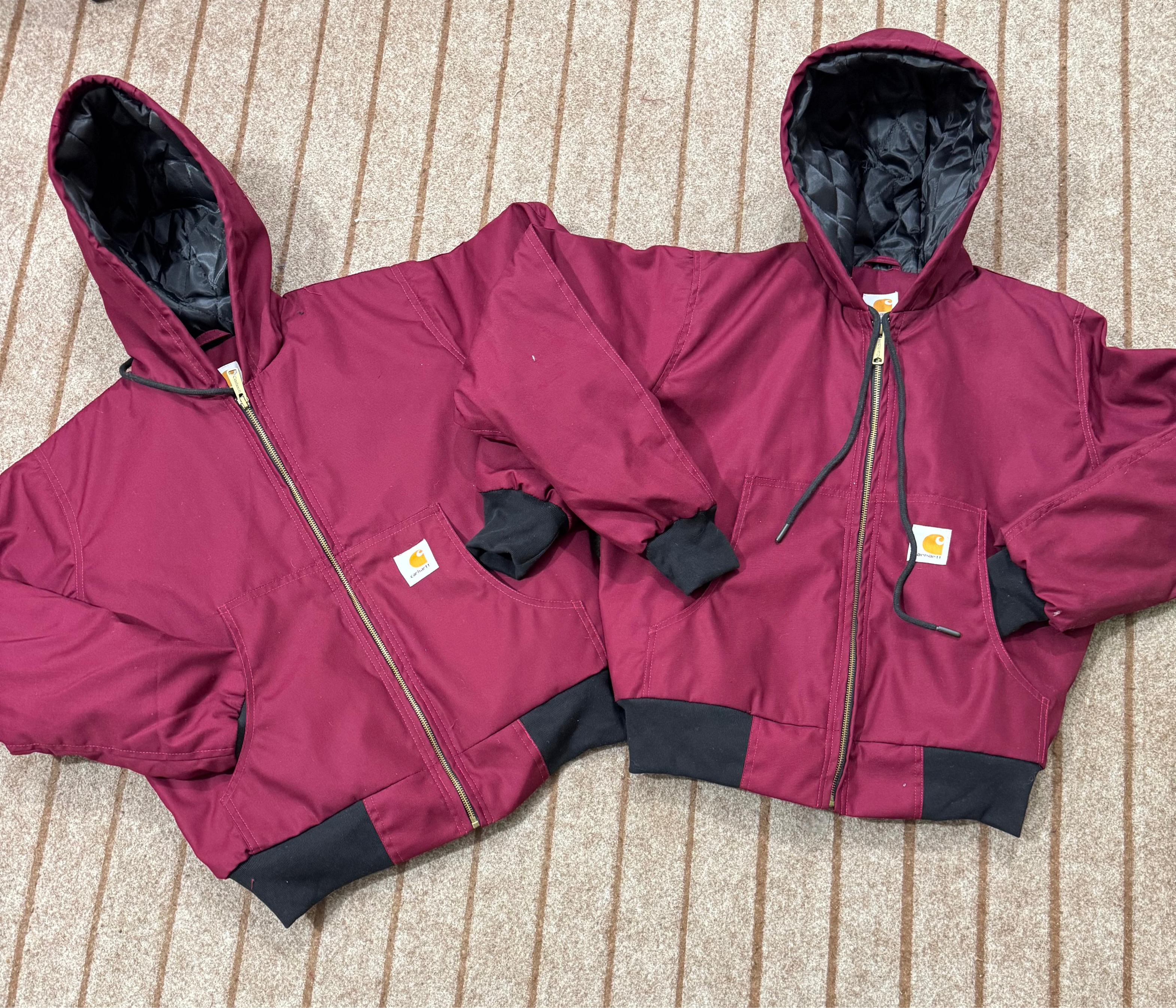 Carhartt Active Burgundy Rework Style Jackets