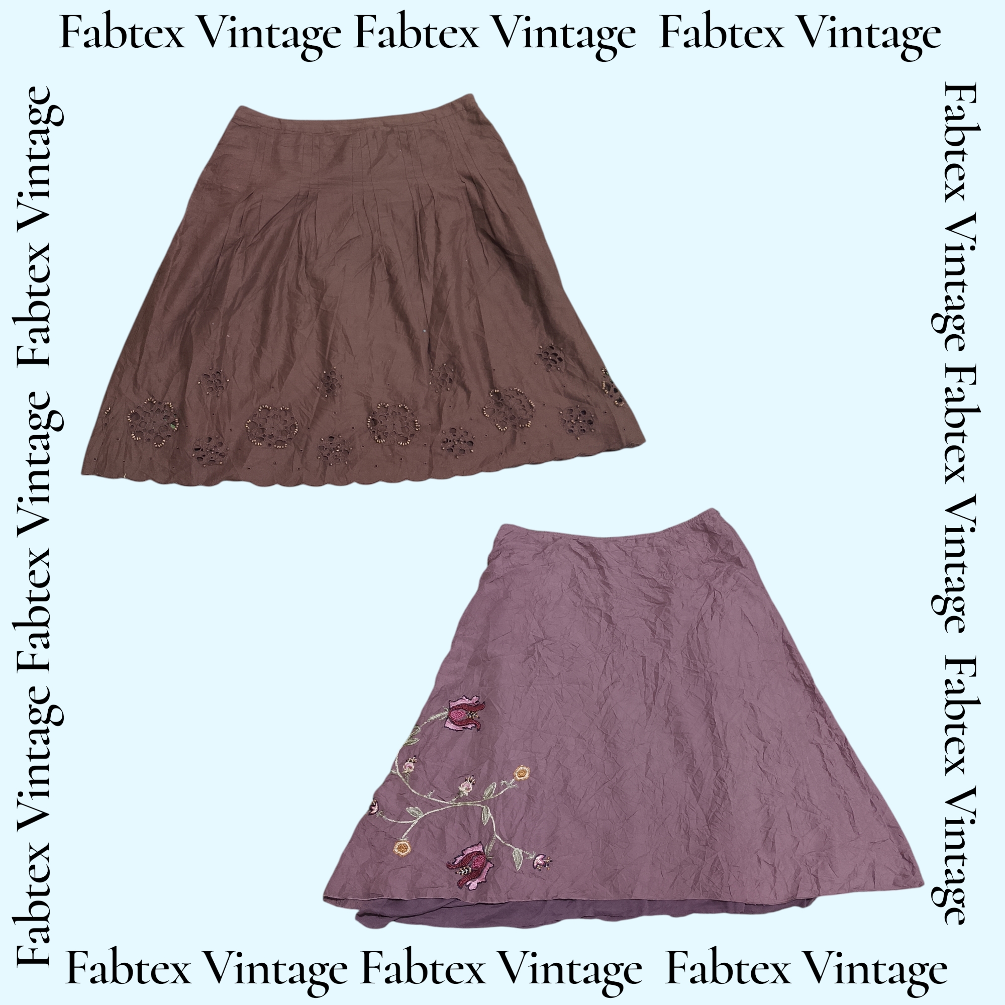 (FV-725) Y2K Earth Tone Brown Summer Skirts