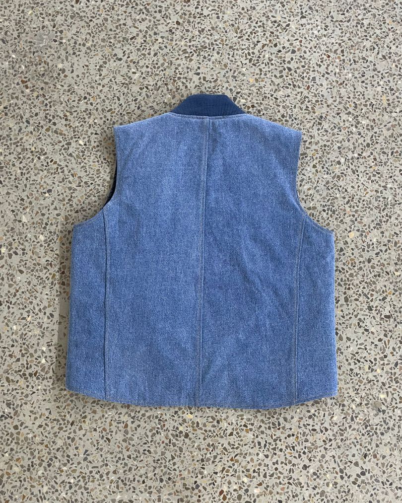 Upcycled Denim Utility Vest