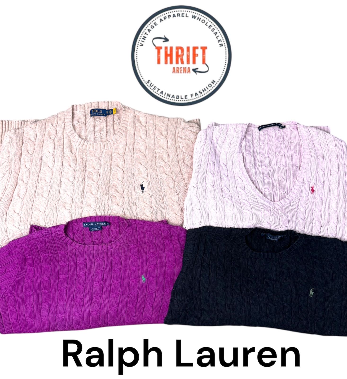 T2288 Ralph Lauren Cable Knit Sweaters
