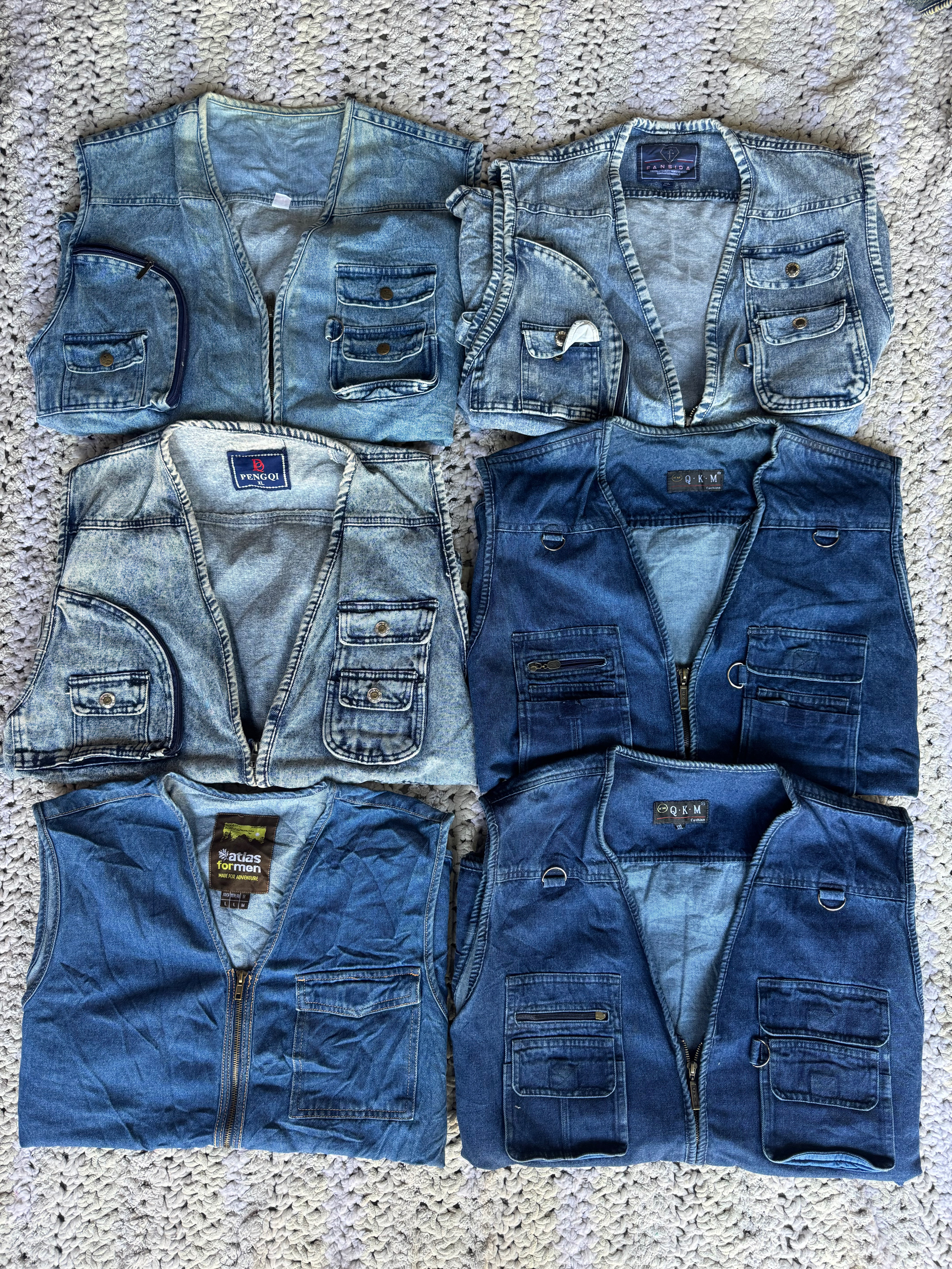 Veste de chasse en denim 15 pièces