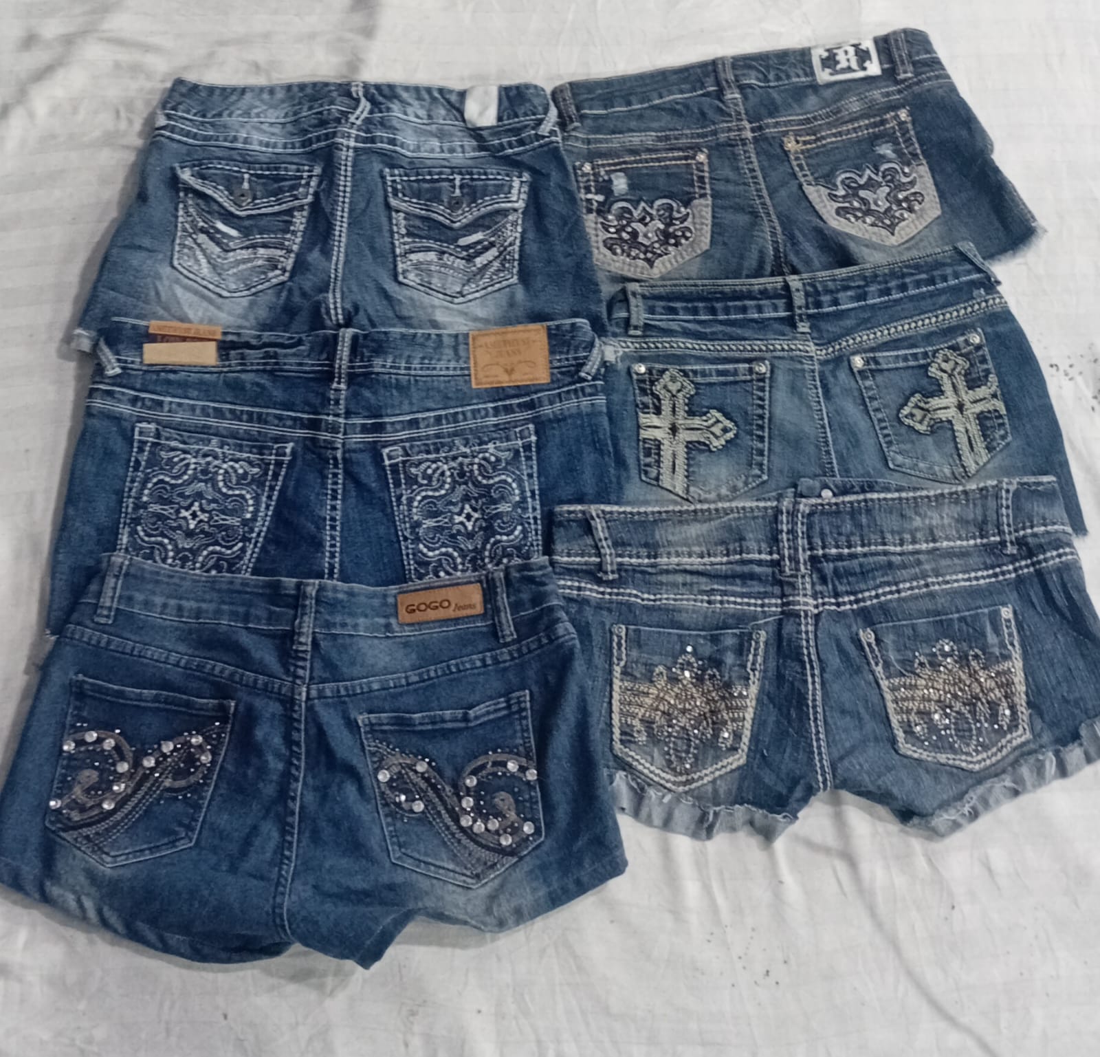 CR5617 Y2K Embellished Shorts
