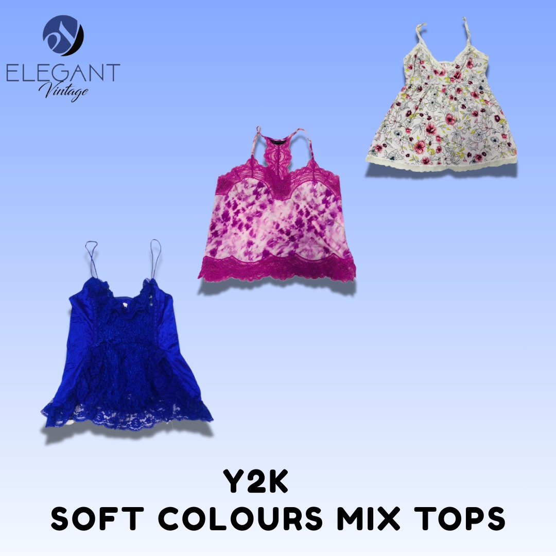 Y2K Soft Colour Mix Tops - EV1502