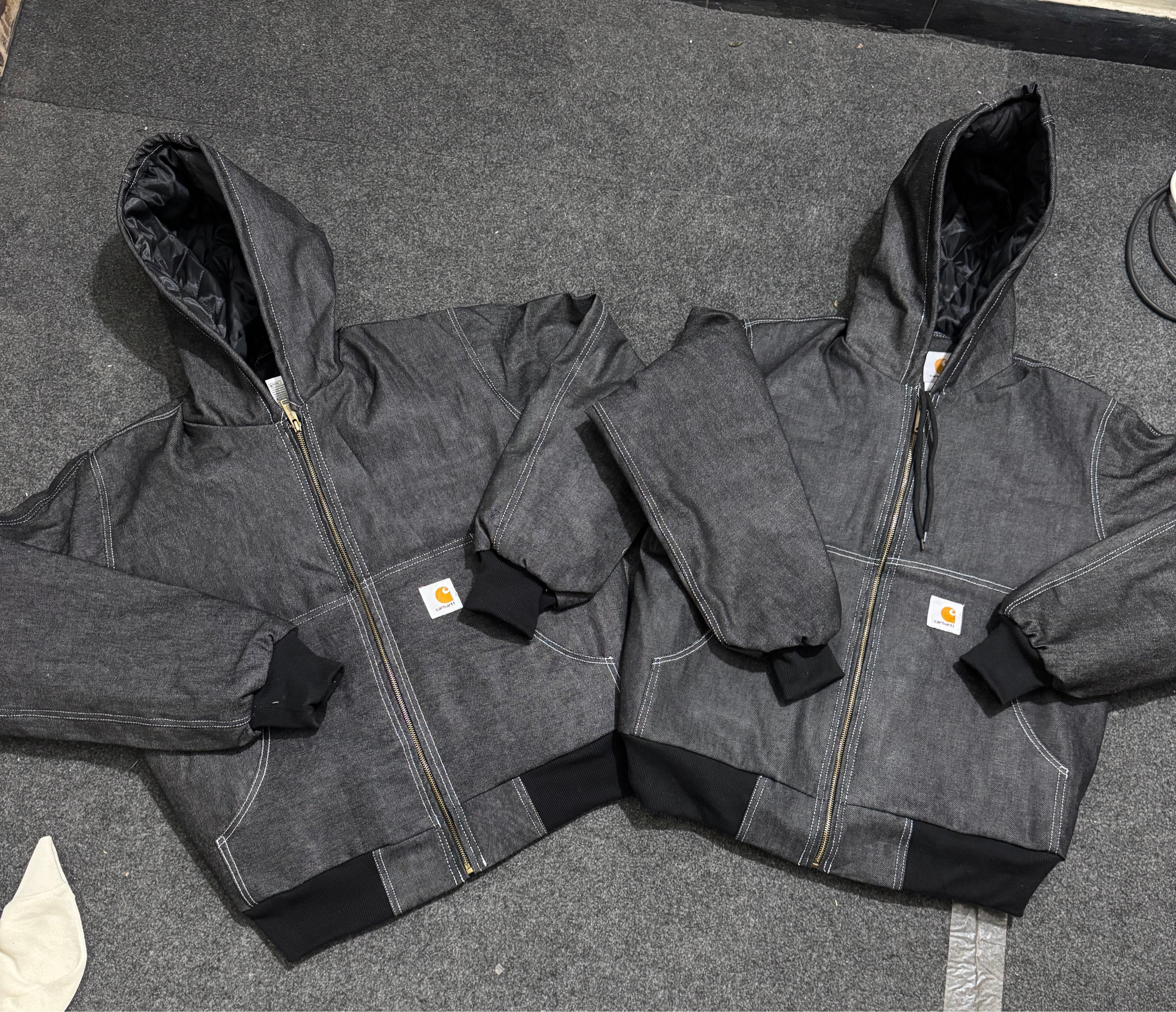 Carhartt Active Black Denim Rework Style Jackets