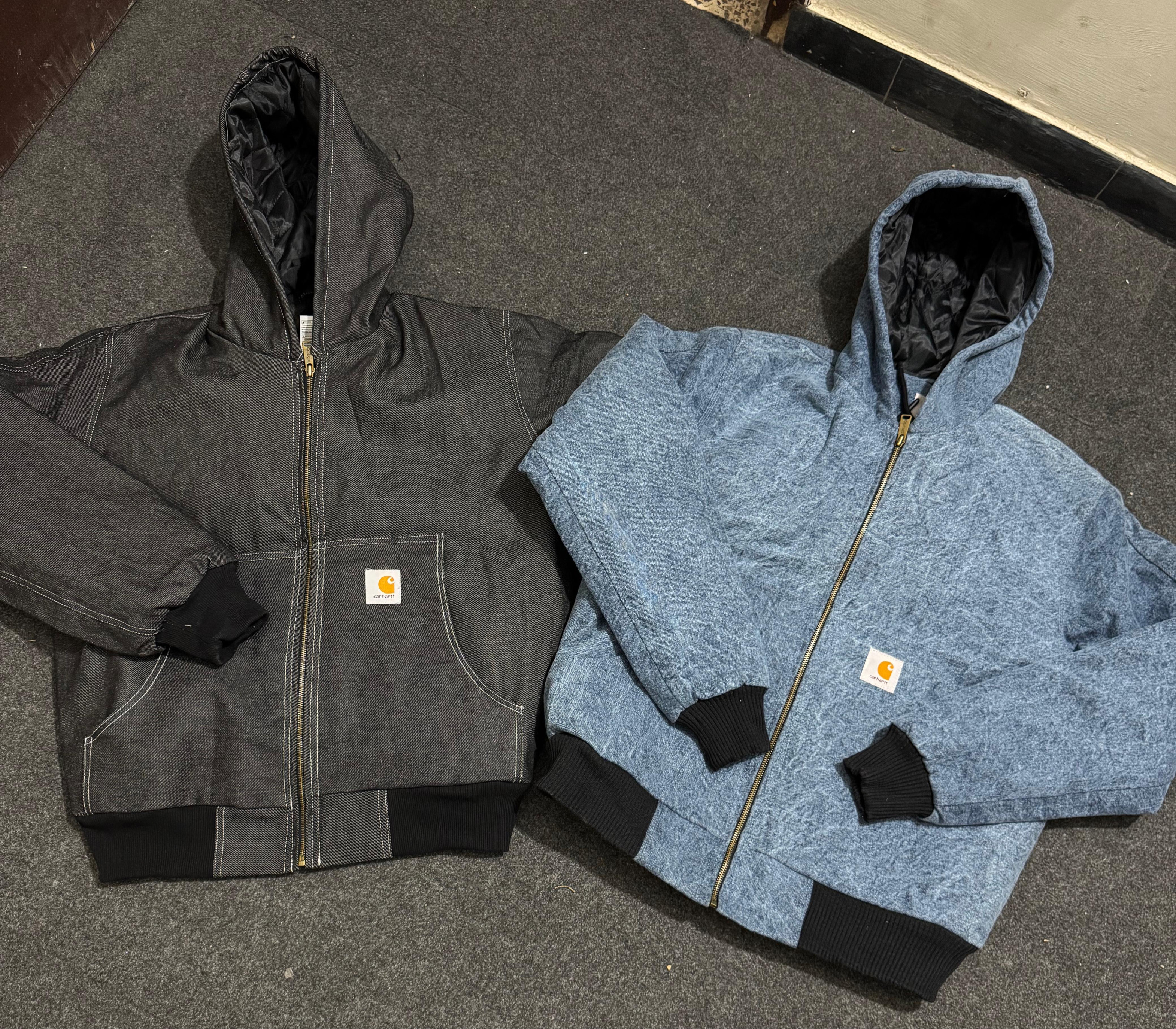 Carhartt Active Blue/Black Denim Rework Style Jackets