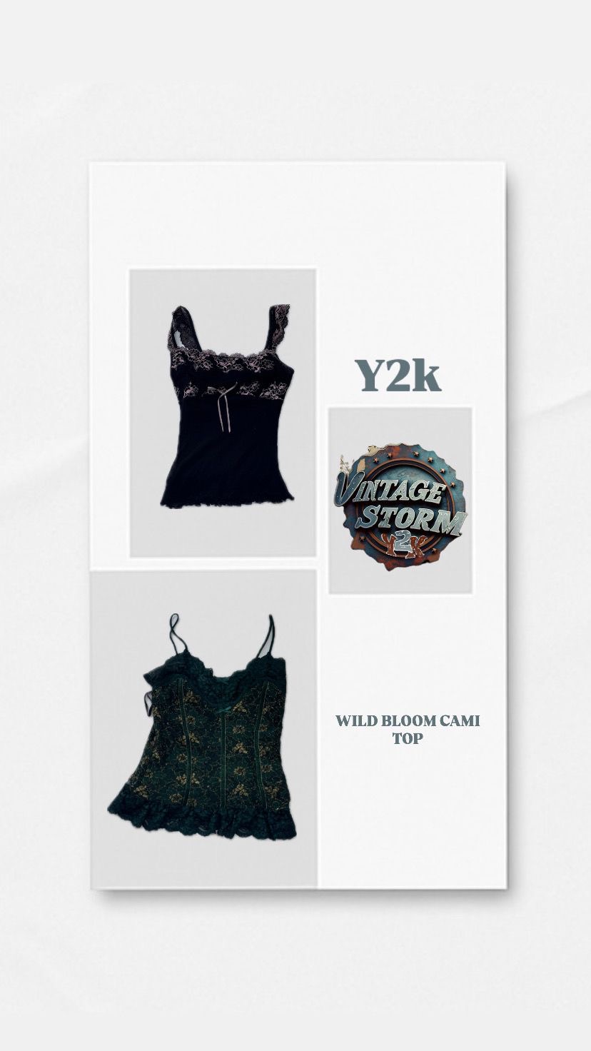 Y2K Wild Bloom Cami Tops