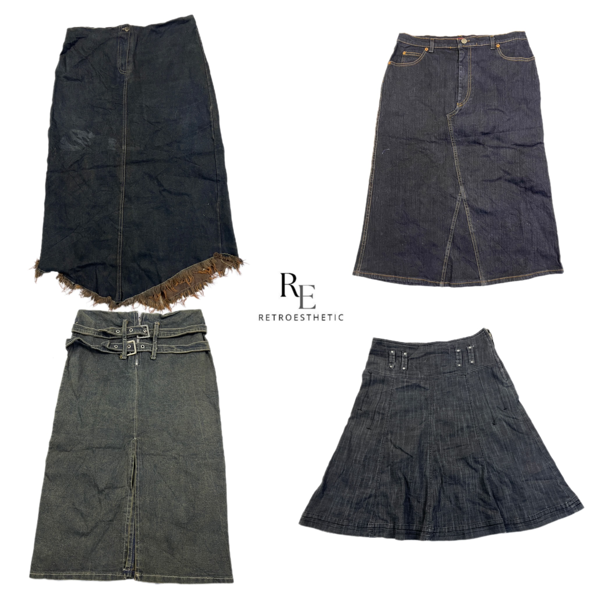 Jupes midi Y2K NYC IT Girl RE-2598