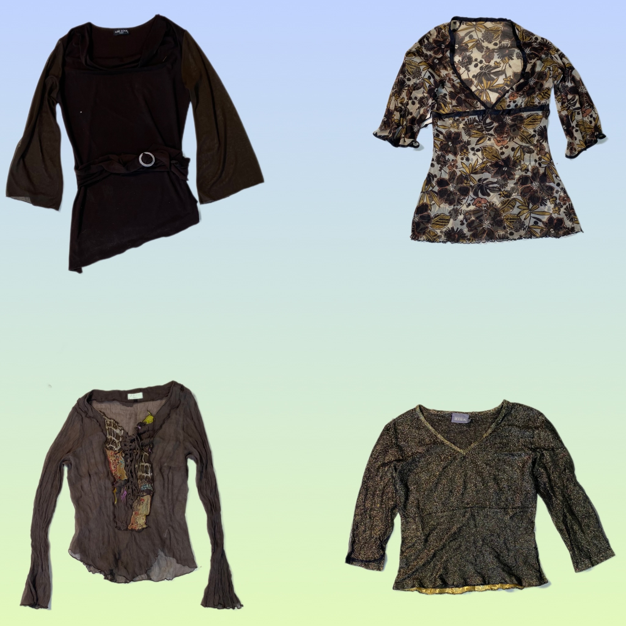 Y2K Grunge Full sleeve Tops (TS-1755)