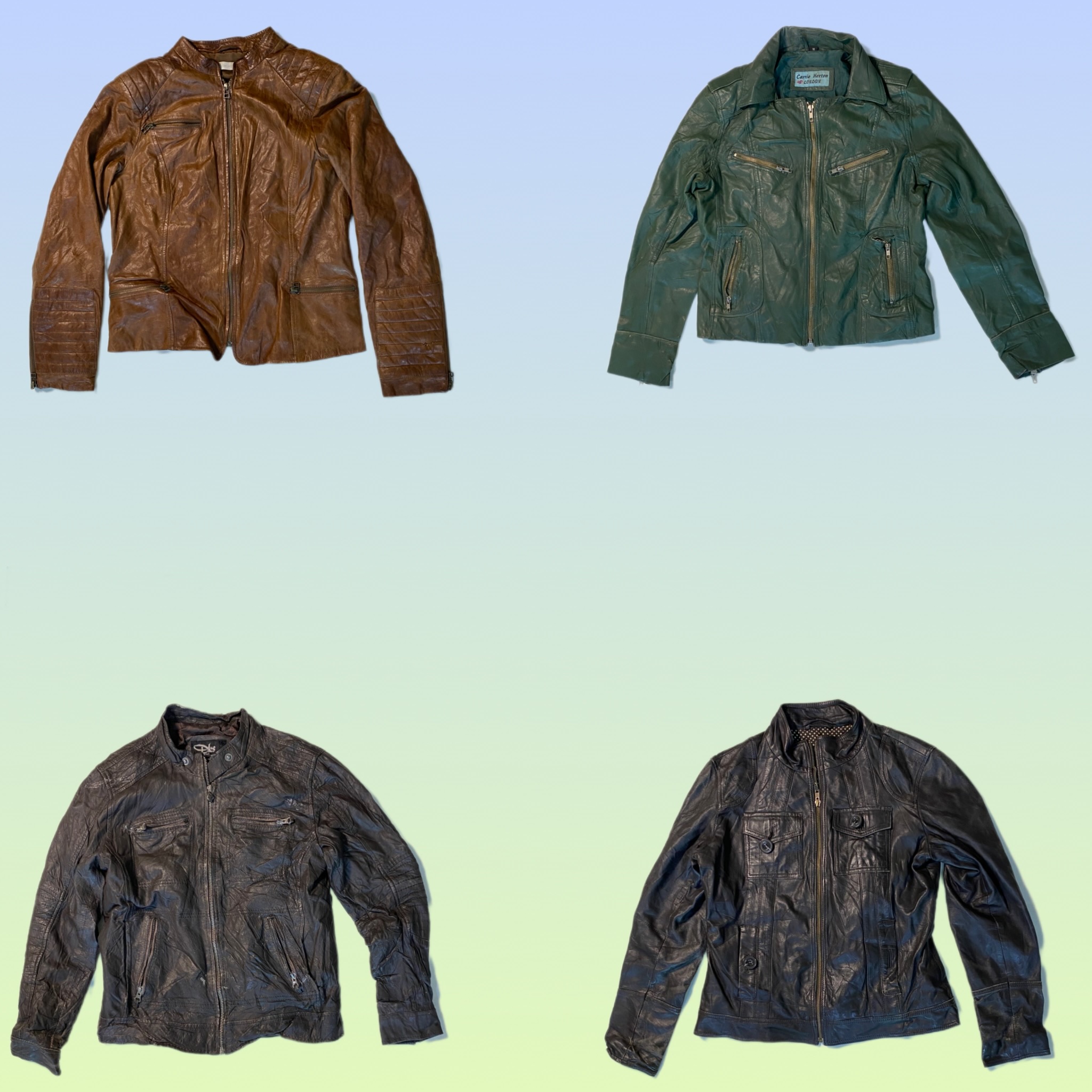 Y2K 90’s leather jacket (DRS-1761)