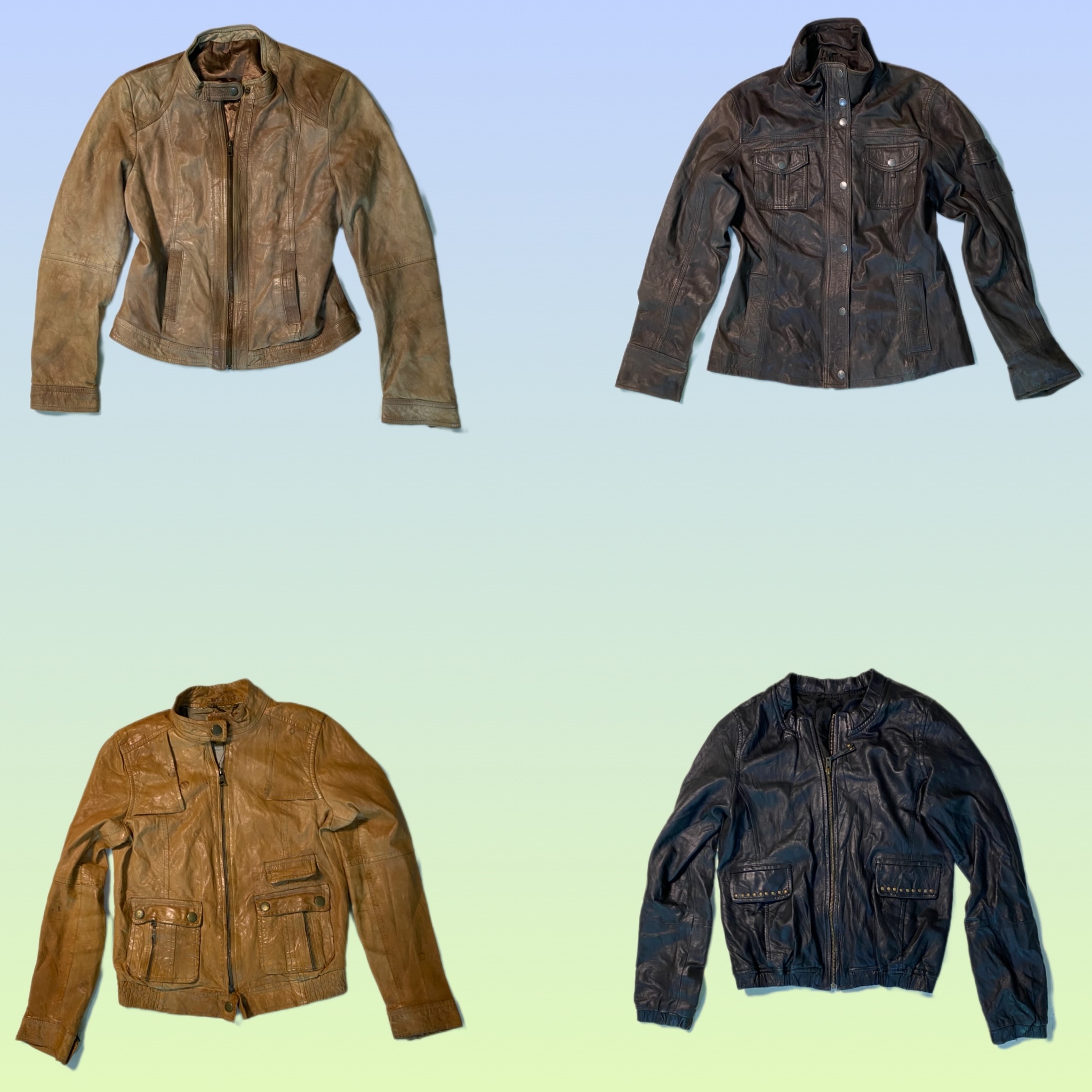 Y2K 90’s leather jacket (DRS-1762)