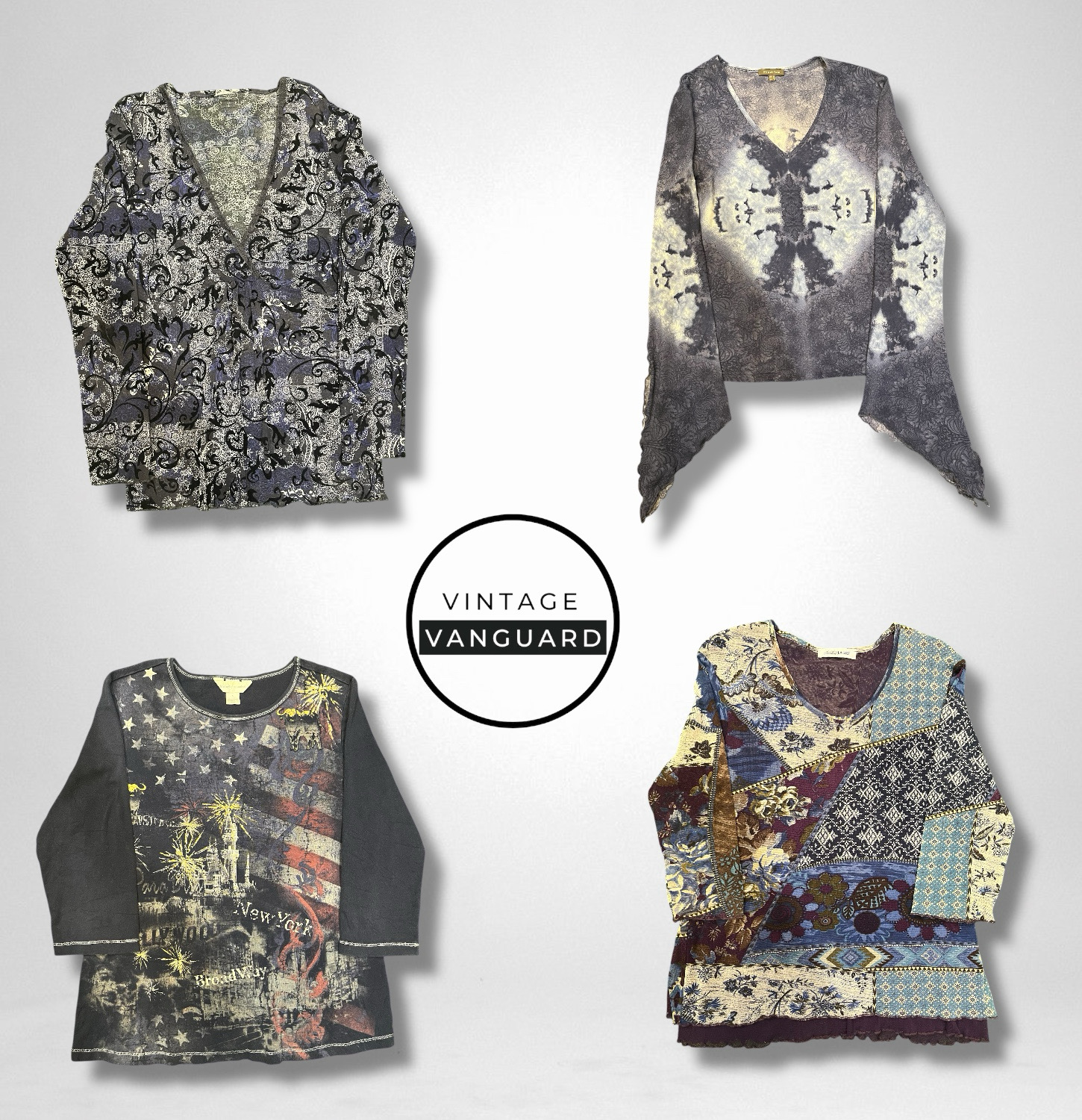 ヴィンテージインディステートメントトップセット – ダーク＆アーシートーン (E)