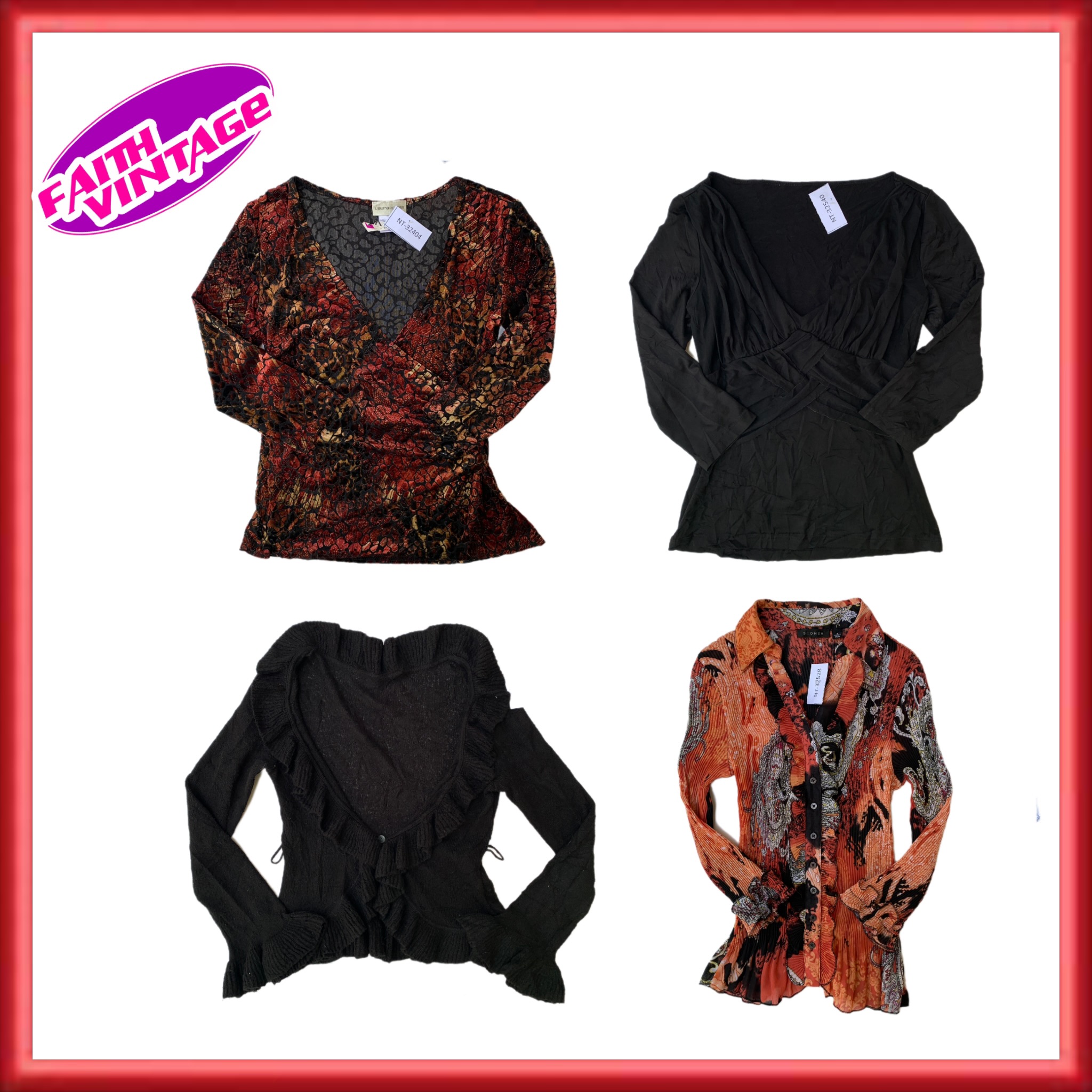 Black Fire Street Look Tops, Jeans & Sweater Mix (FV-188)