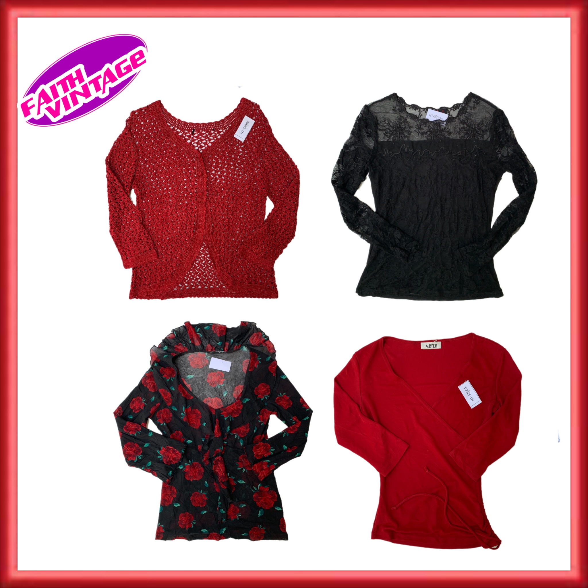 Dark Forest Flame Tops, Dresses & Skirts Mix (FV-190)