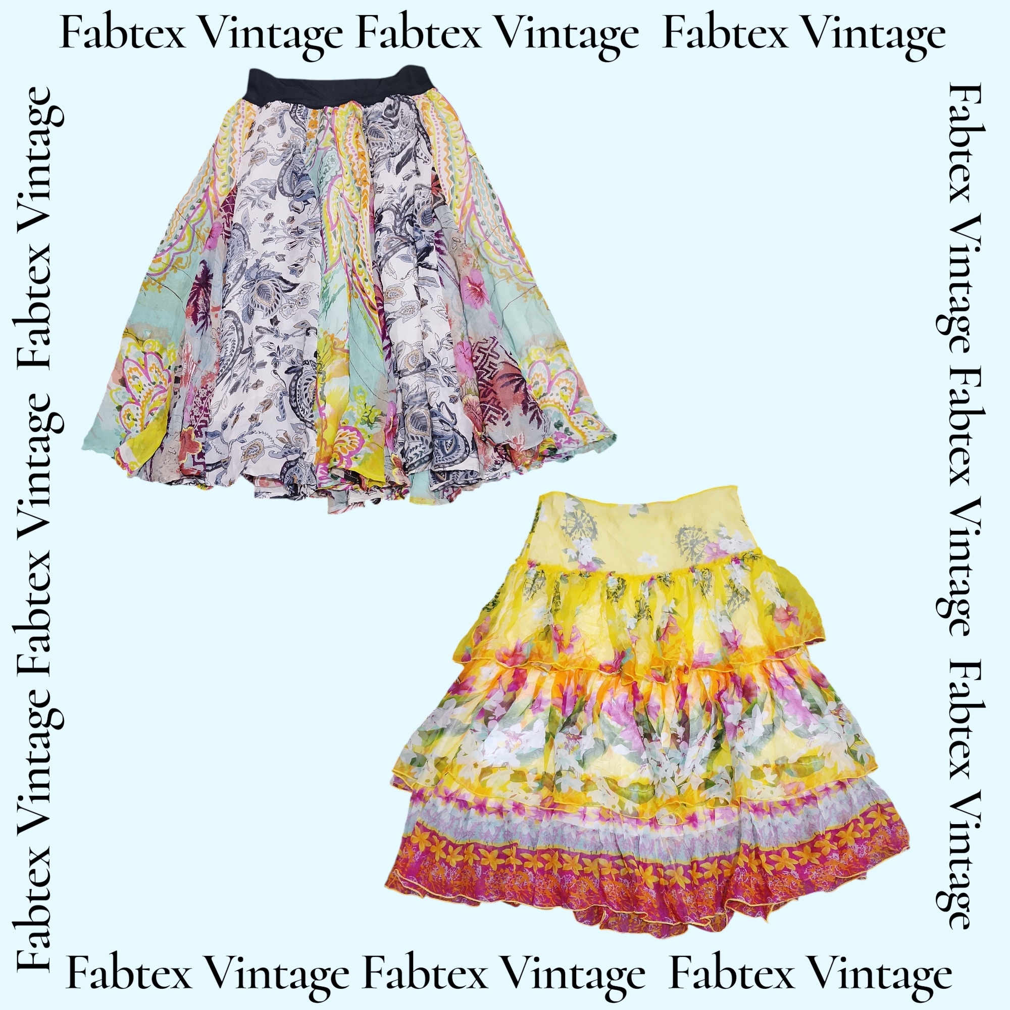 (FV-627) Boho Fließende Sommerröcke Bundle