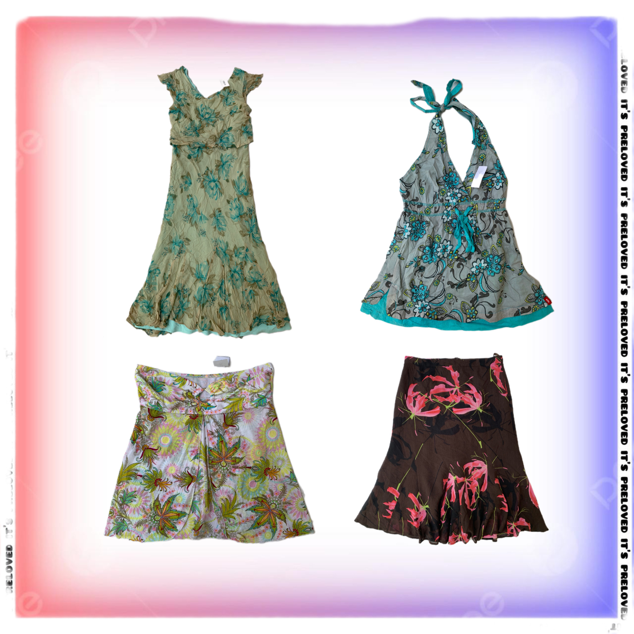 Floral Fantasy Set - tops, dresses, skirts  (SS-1697)