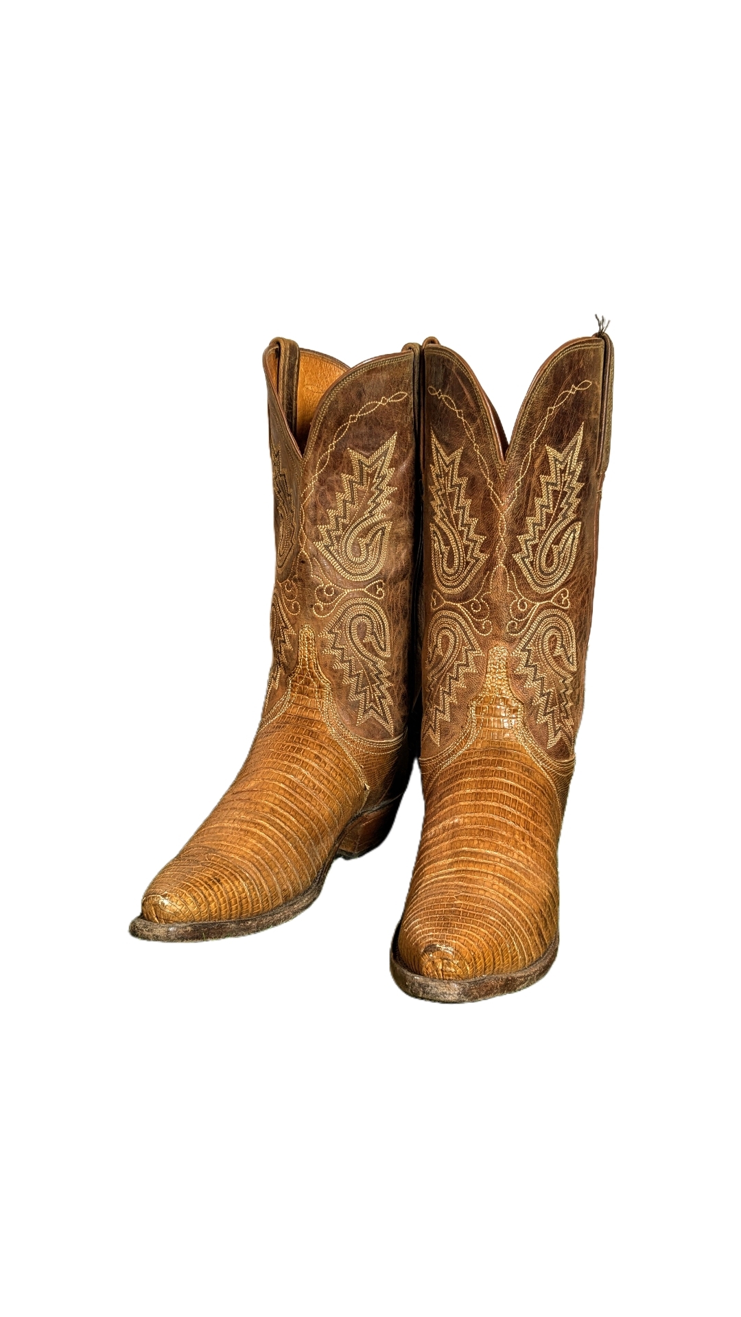 MV303# Best Vintage Cowboy Boots.
