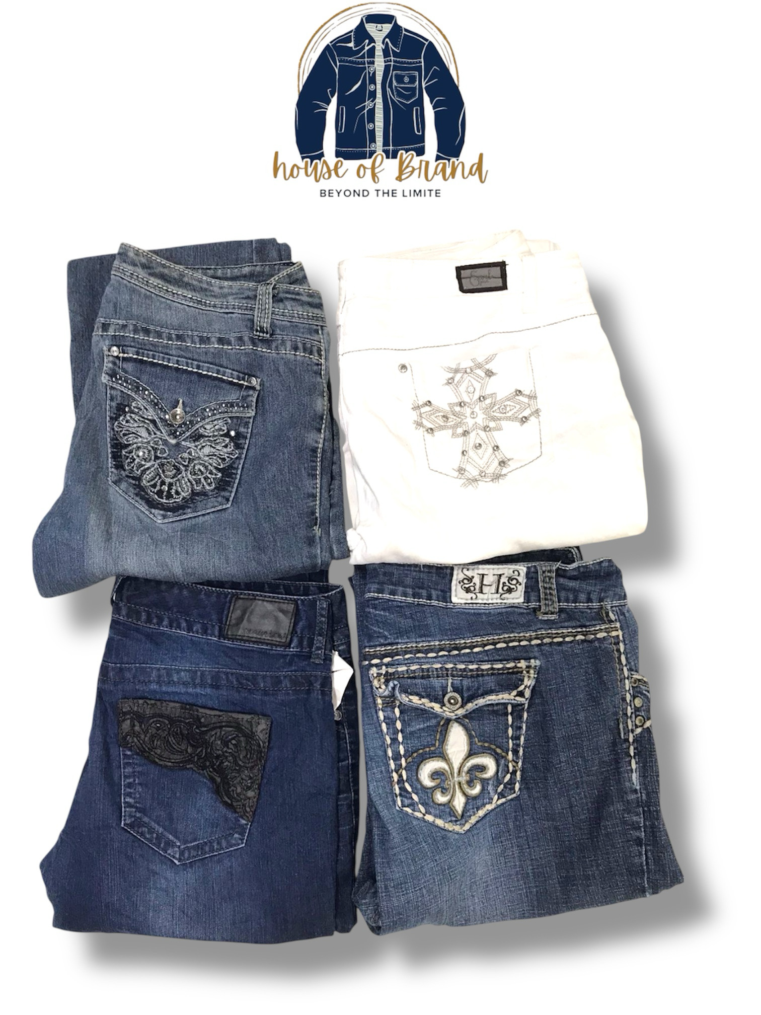 Liquidation stock flare jeans