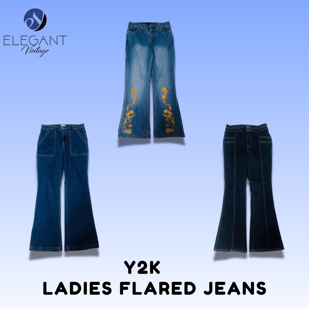 Y2K Ladies Flared Jeans - EV1514