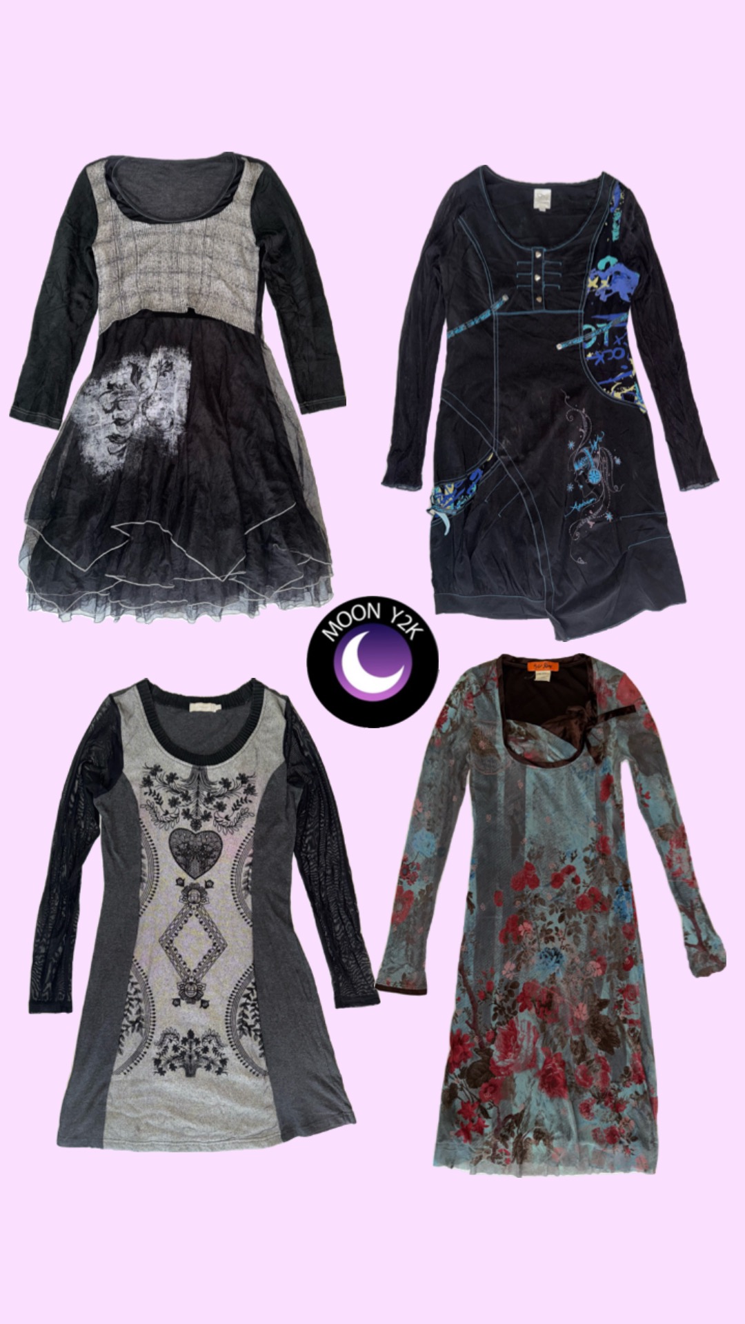 Y2K e girl cargo dresses