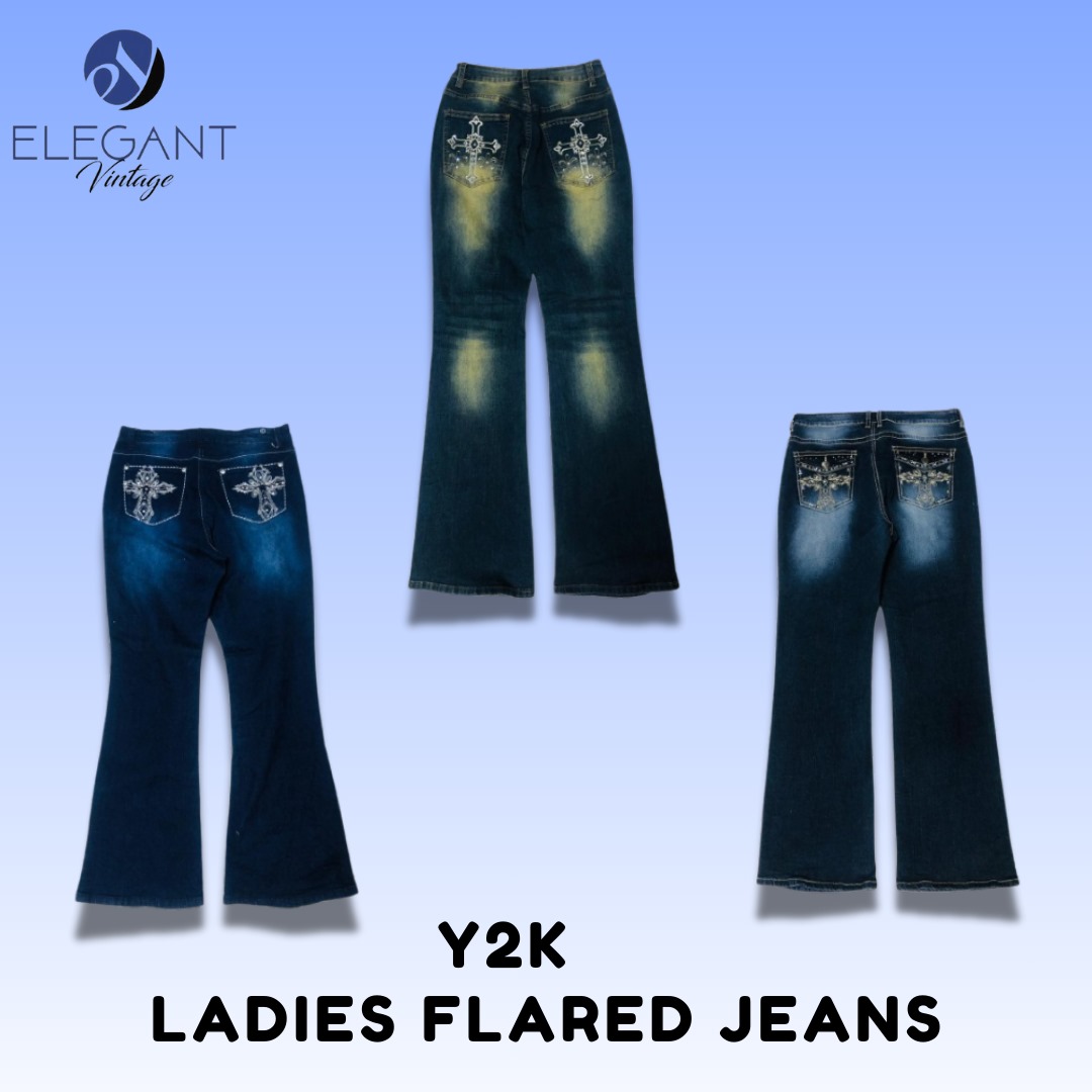 Jeans évasés pour femmes Y2K - EV1517