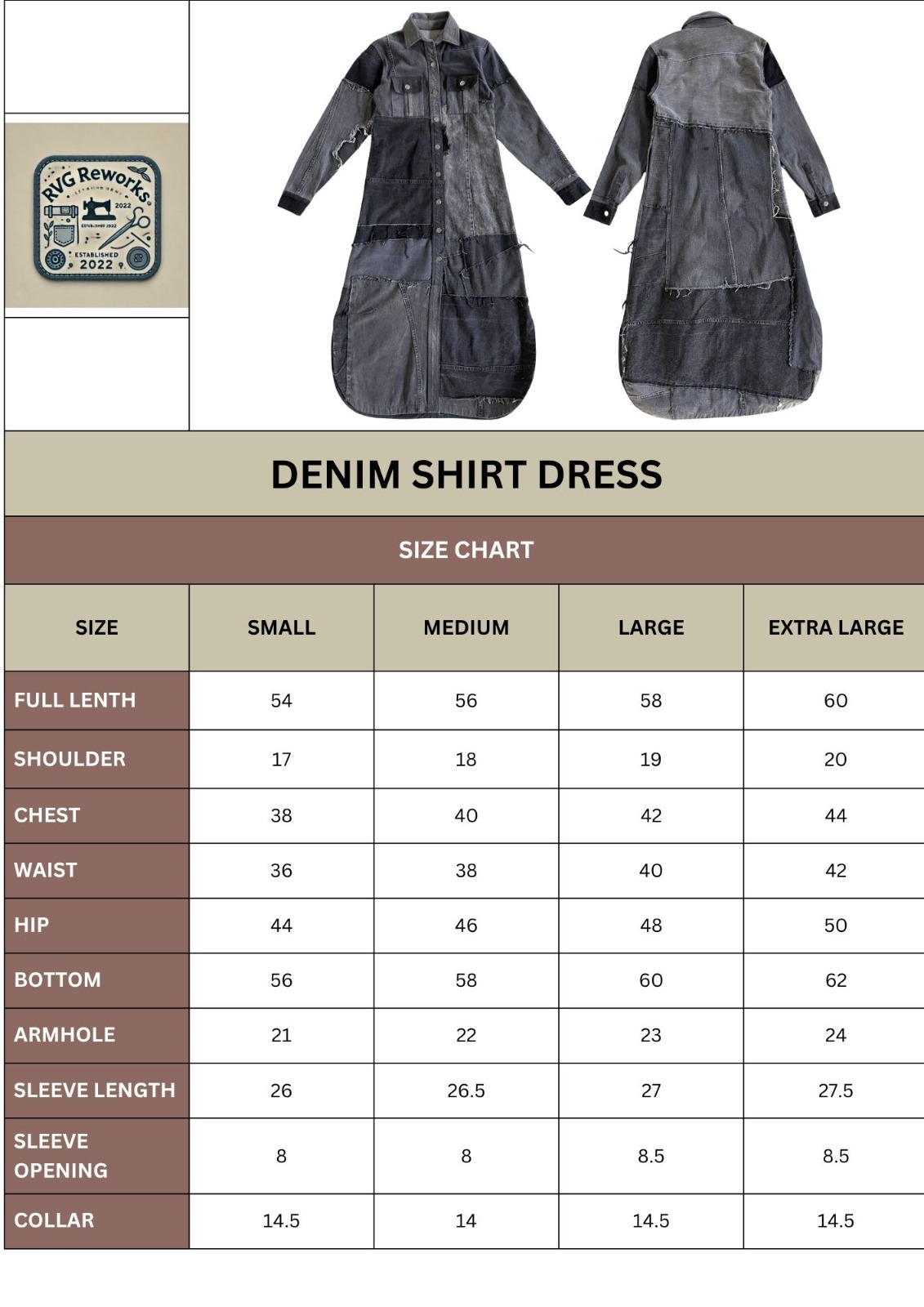 Vestido Maxi de Jeans Patchwork Reciclado