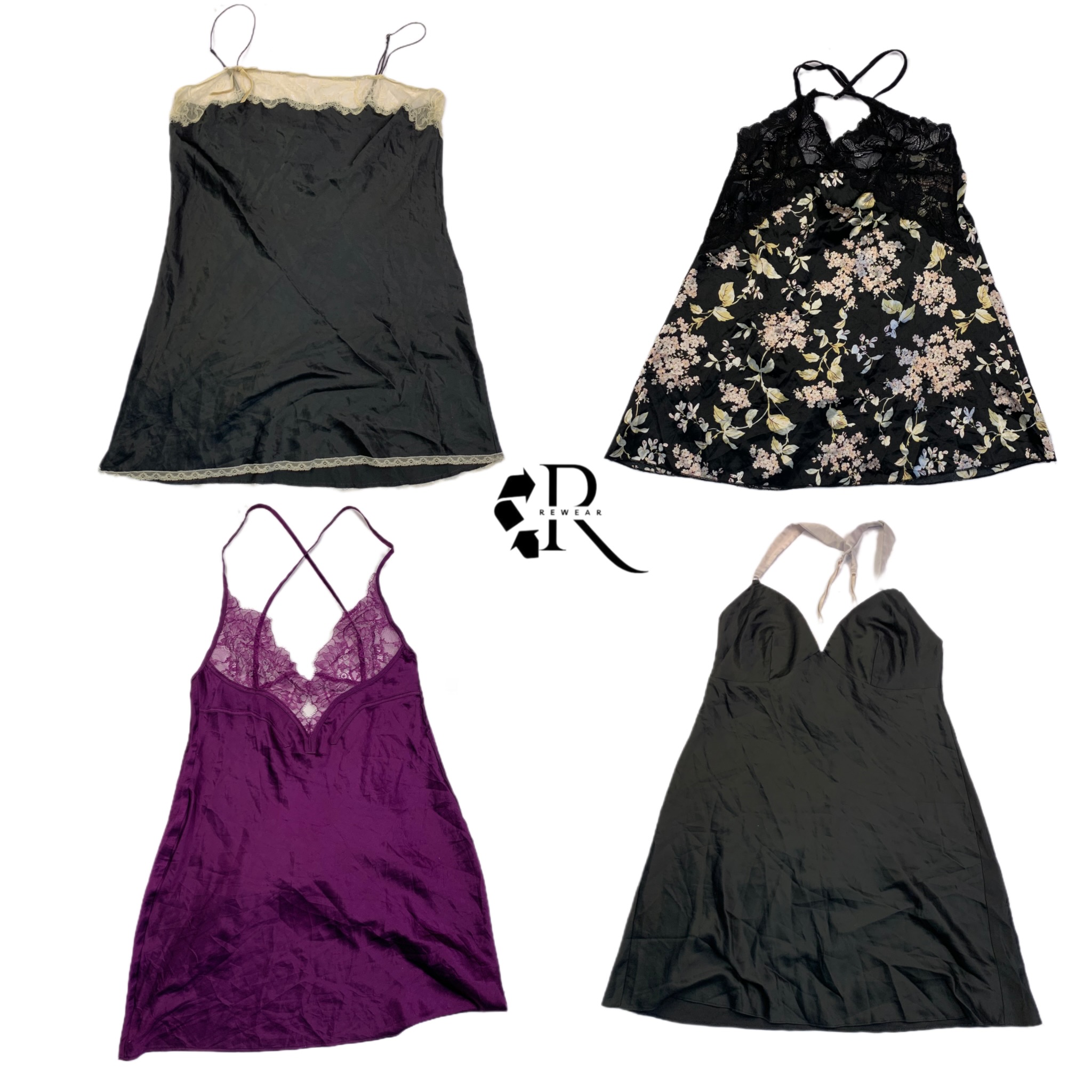 Y2K Cute Girl Silk Slip Tops RW-1326