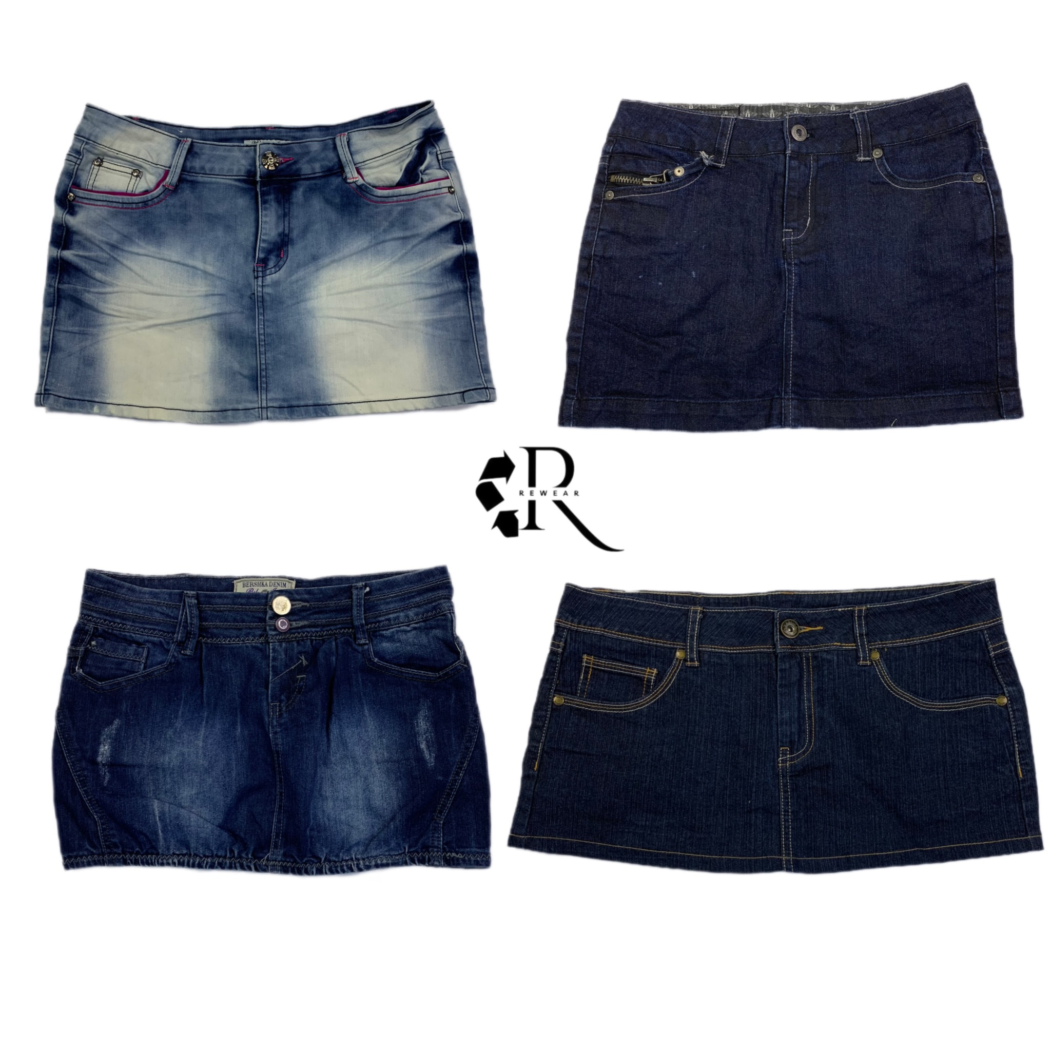 Saia Micro Mini Cyber Girl da Era Y2K RW-1329