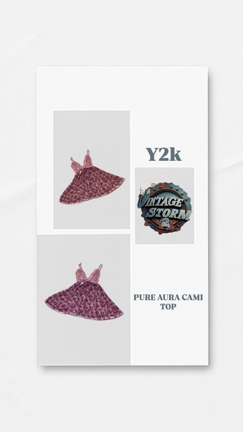 Y2K Pure Aura Cami Tops