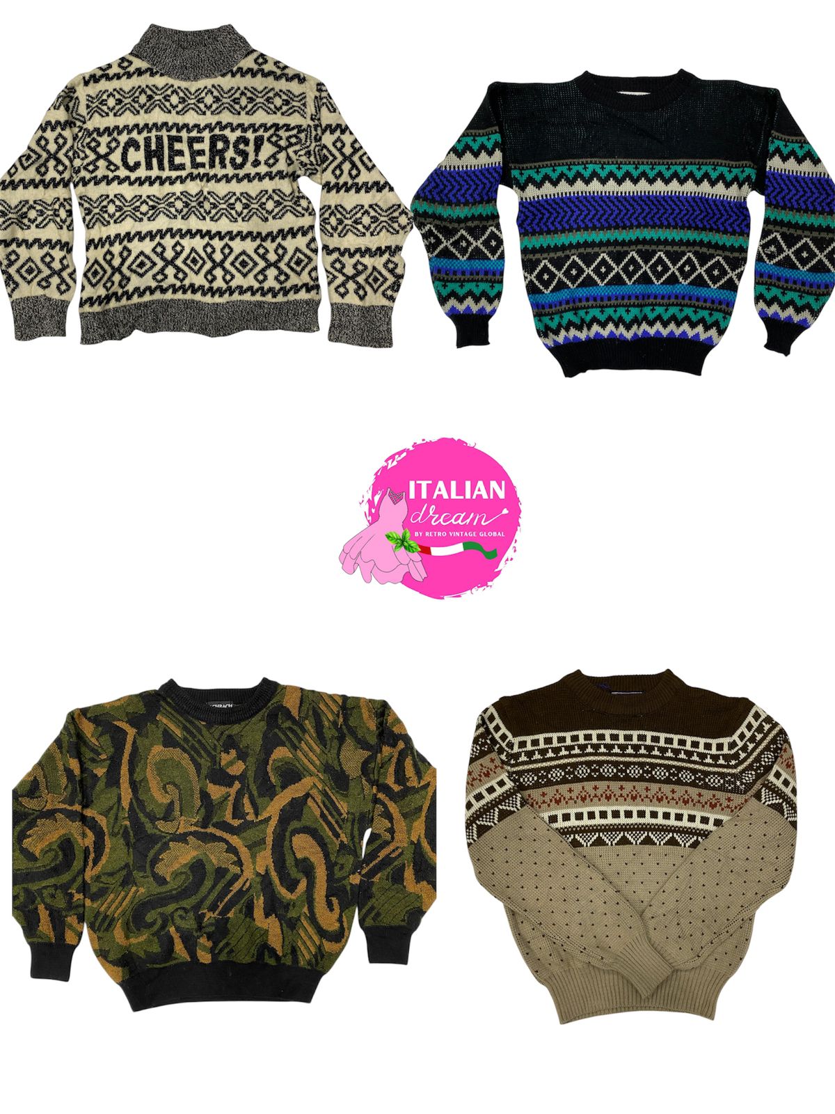 Y2k coogi style knitwear