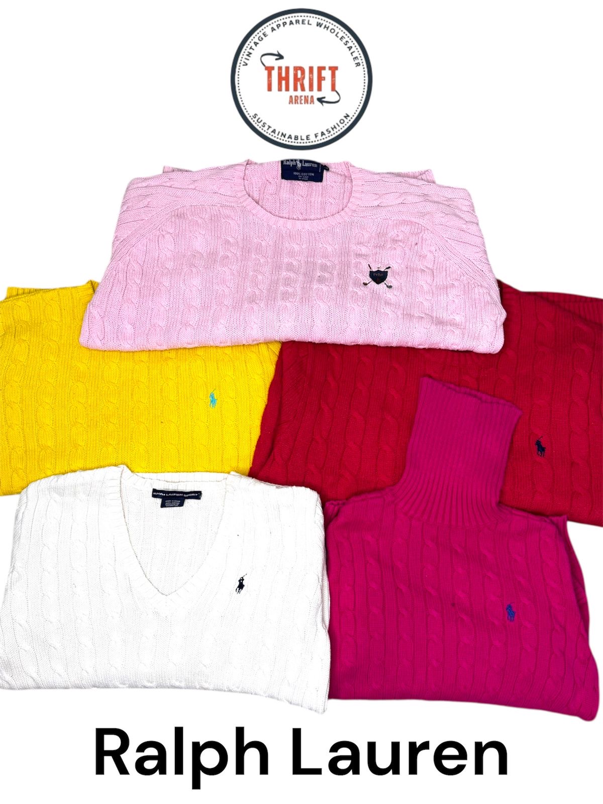 T2293 Ralph Lauren Pulls en Maille Cable