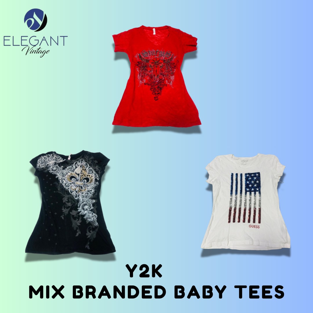 Y2K Mix Branded Baby Tees - EV1534