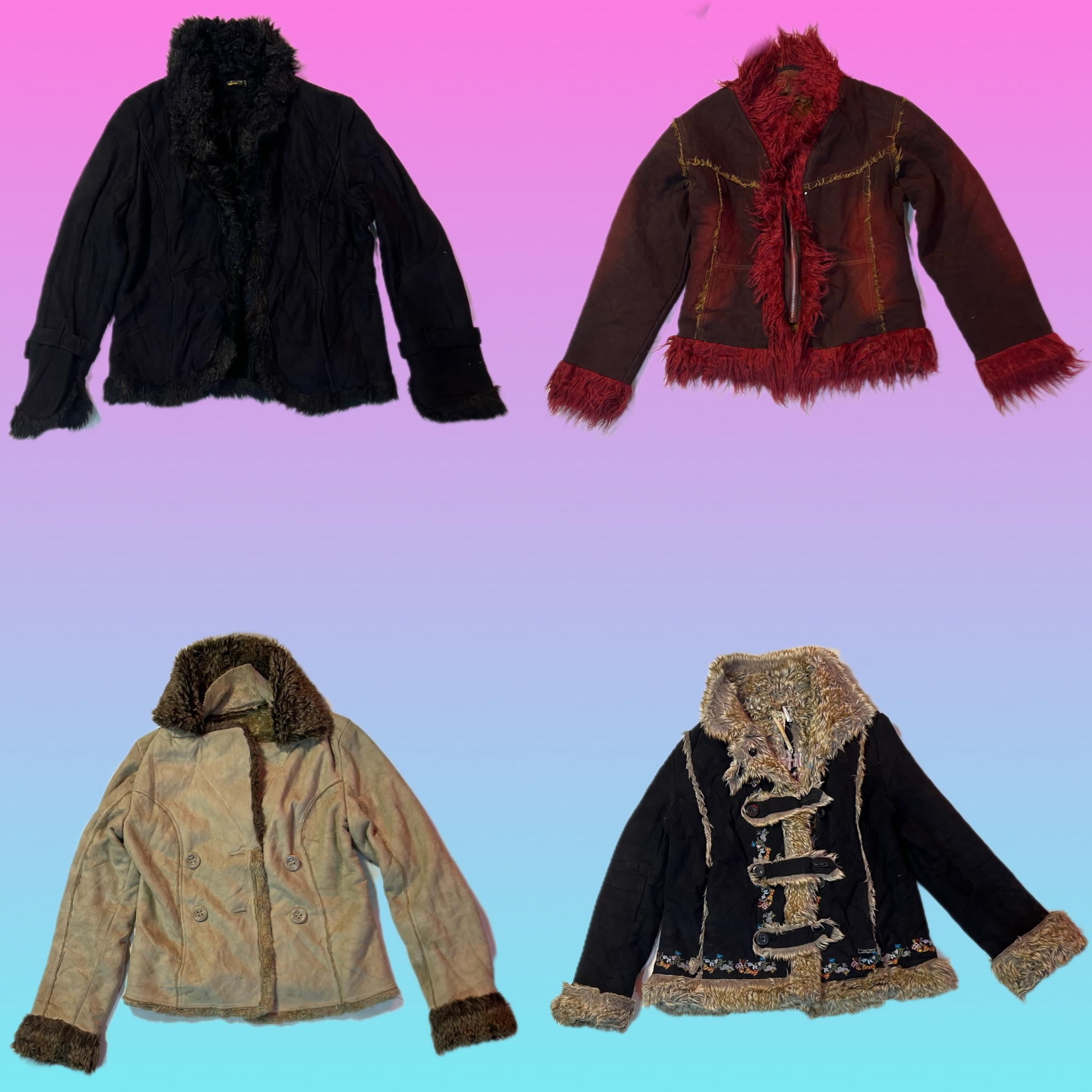 Y2K Unique Afghan coat (TS-1773)