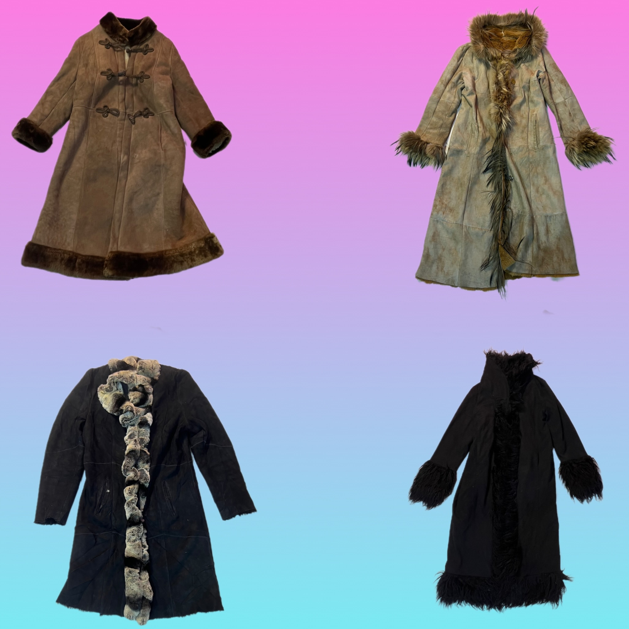 Y2K IT Girl Afghan Coat (TS-1775)