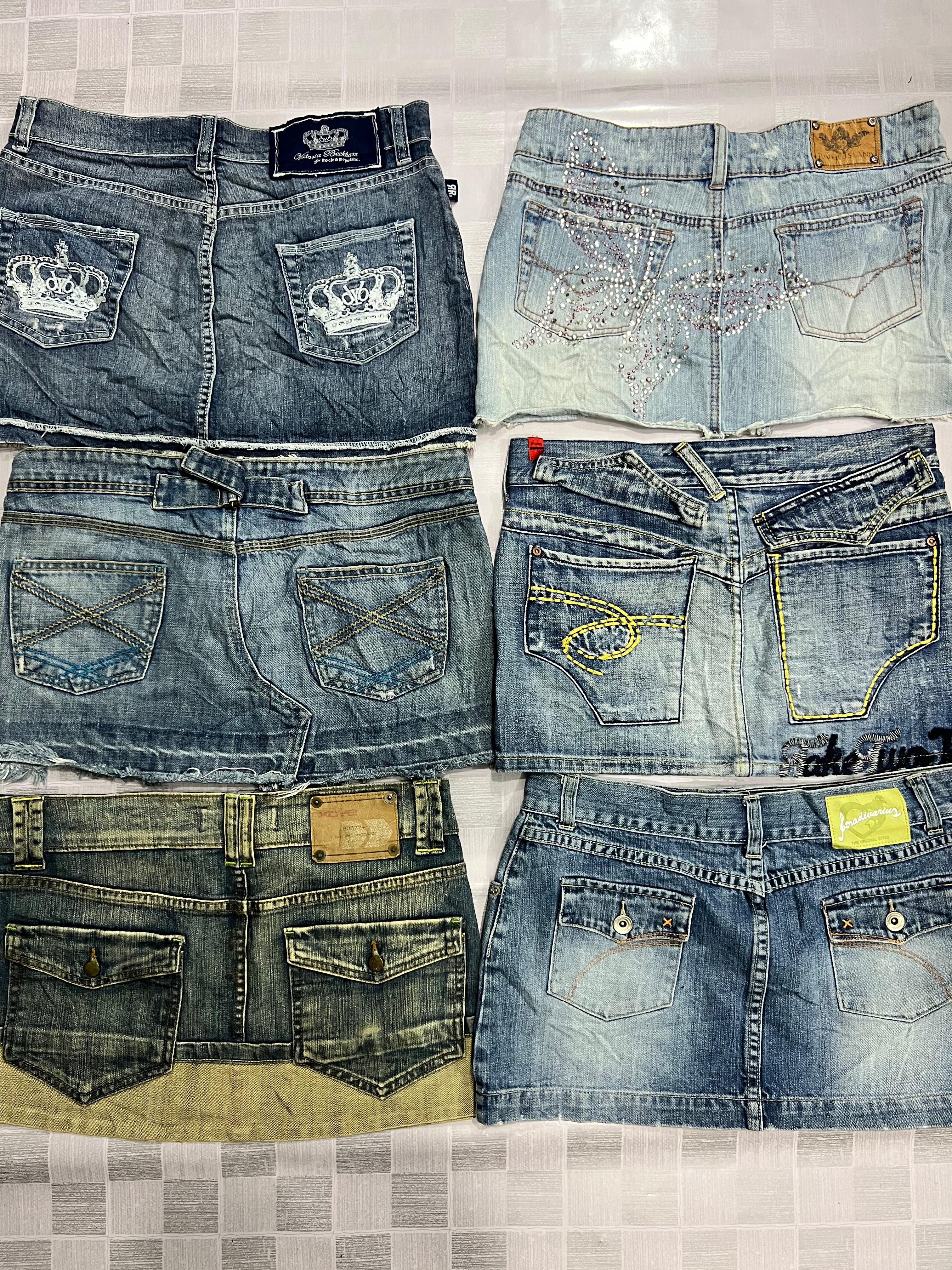 R308 Damen Premium Y2k Miniröcke