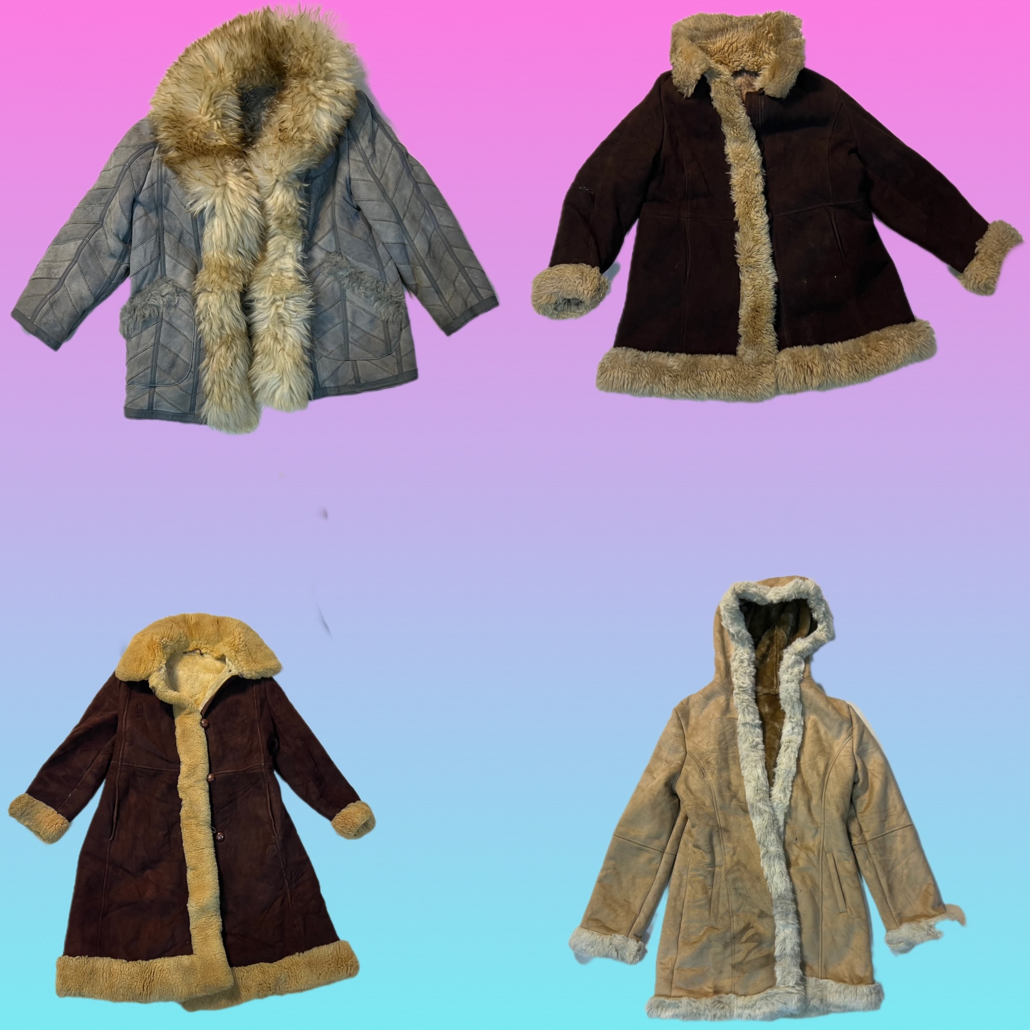 Y2K IT Girl Afghan Coat (TS-1776)