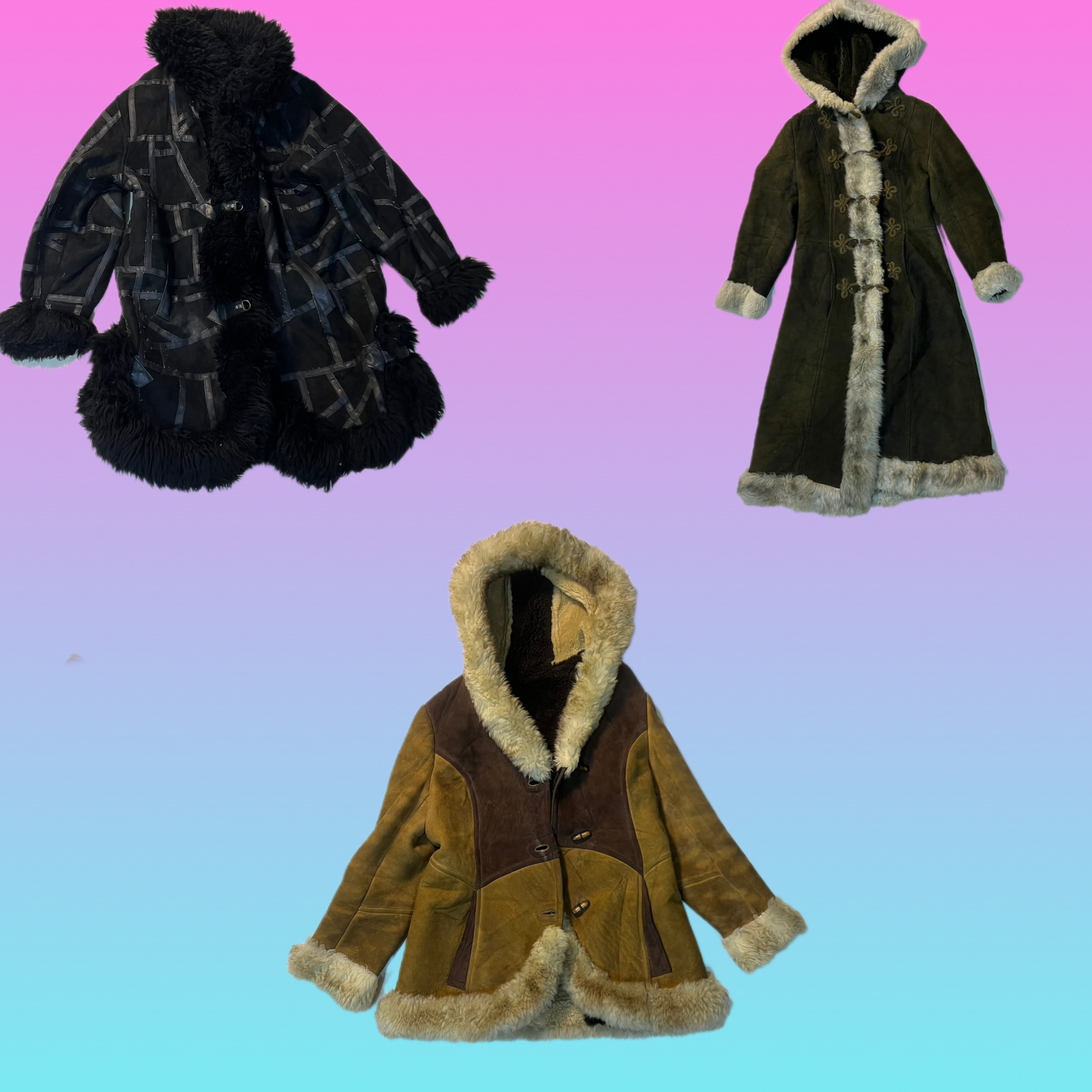 Y2K IT Girl Afghan Coat (TS-1783)