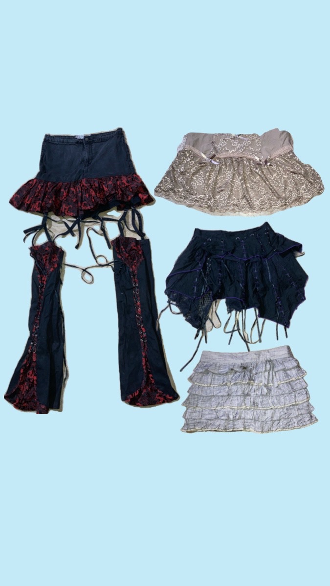 Y2k Gothic Girl Minirock (M-186)