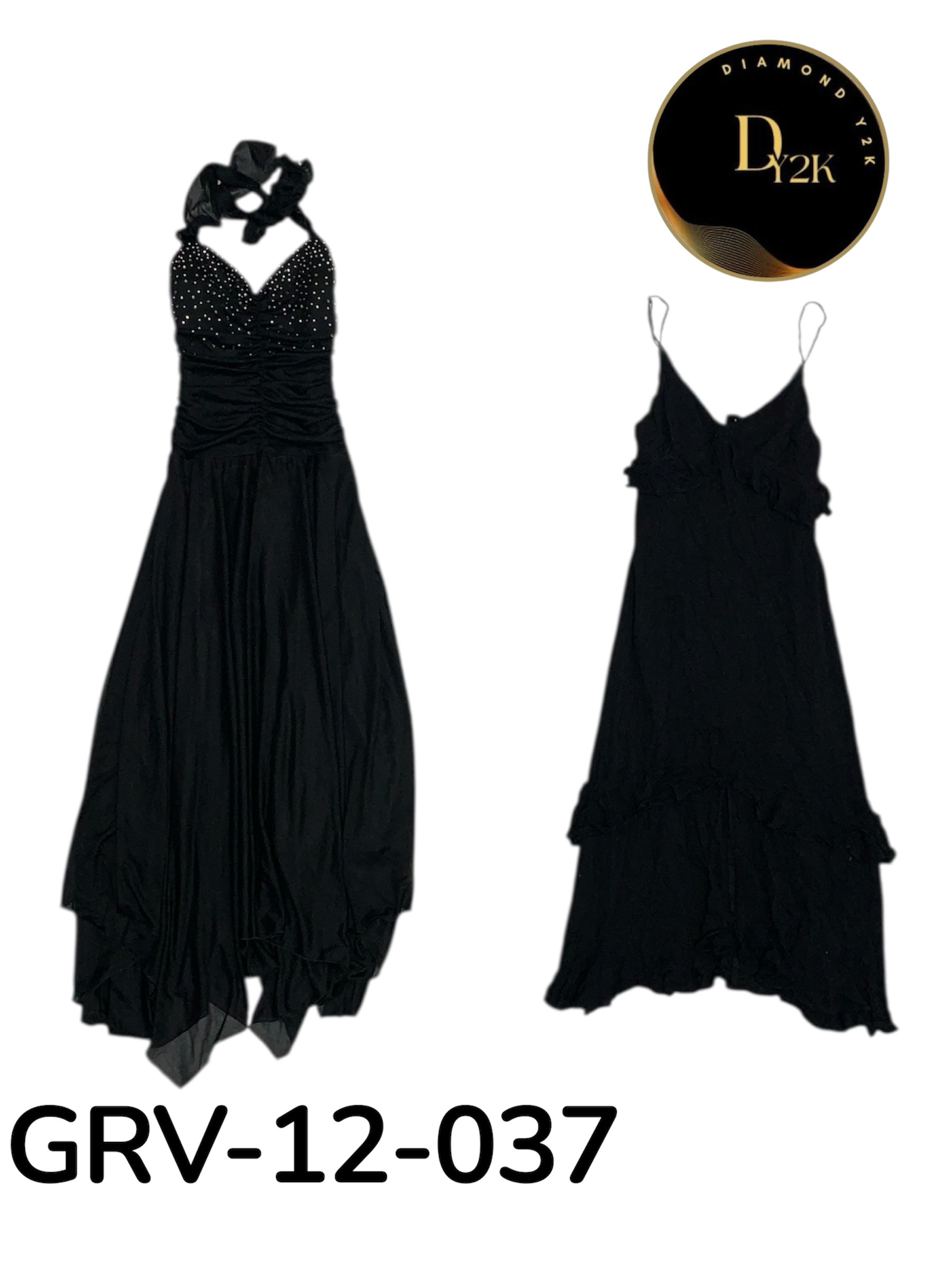 Y2K Retro Polyester Dress for Women – Summer Party & Clubwear (GRV-12-037)