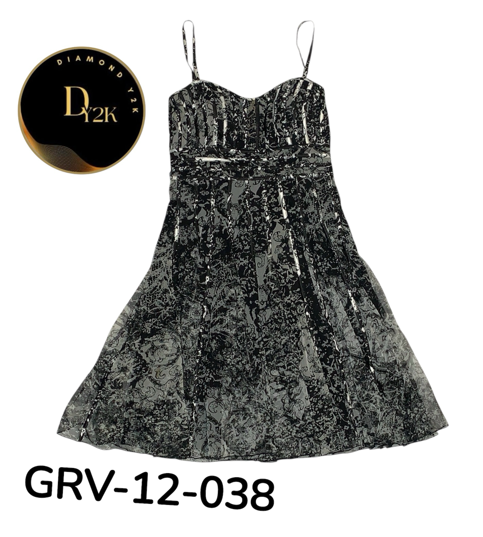 Aesthetic Y2K Polyester Slip Dress – Soft, Stretchy & Figure-Hugging (GRV-12-038)